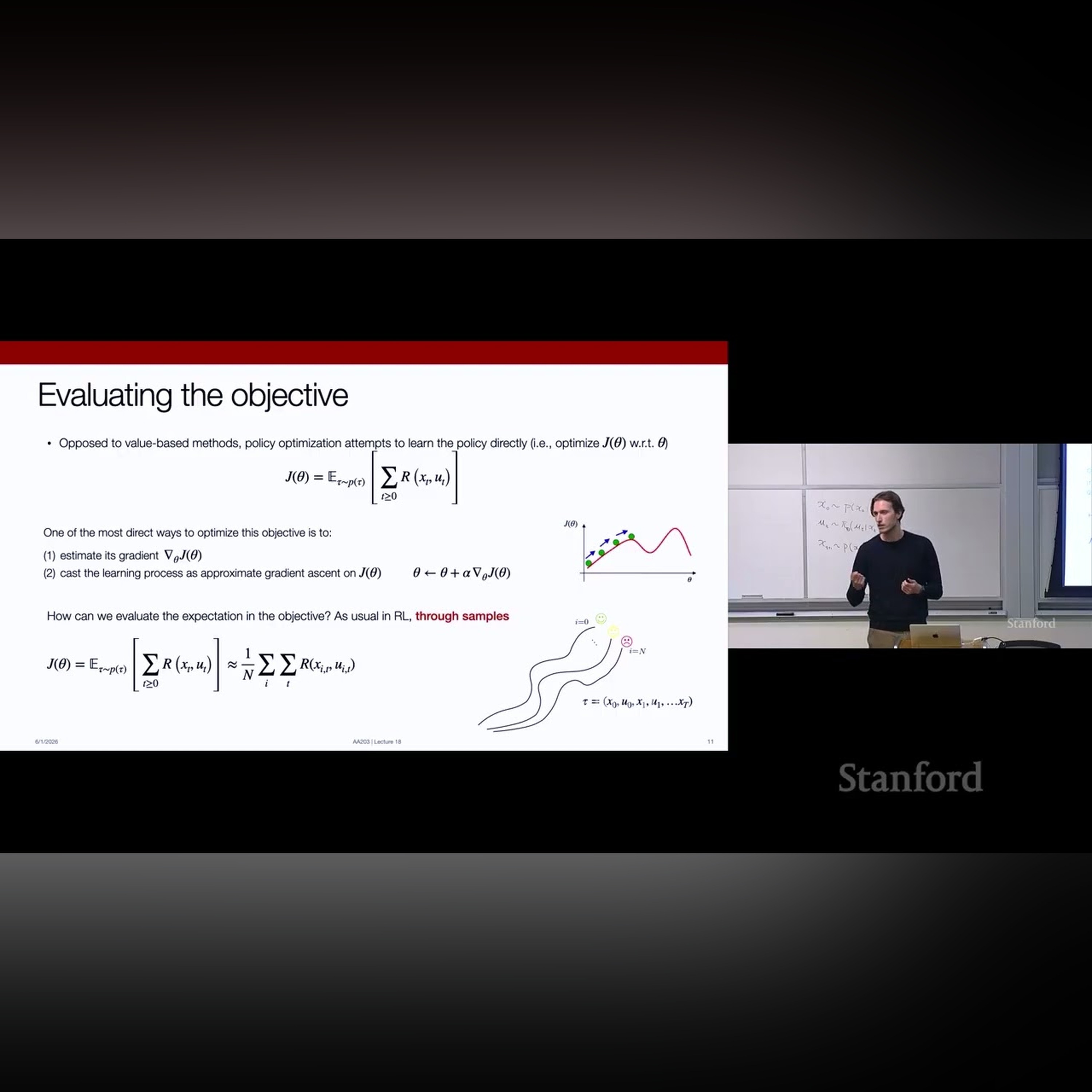 Stanford AA203 Optimal and Learning-Based Control | Spring 2026 | Lecture 18: RL Policy Optimization