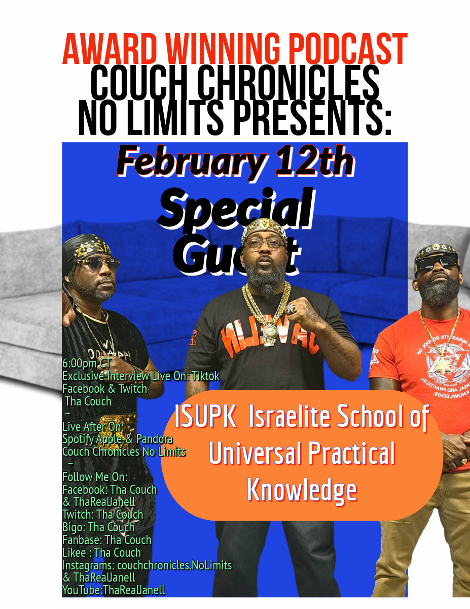 Live Interview W/ISUPK  Israelite School of Universal Practical KnowledgeCouch Chronicles No Limits episode artwork