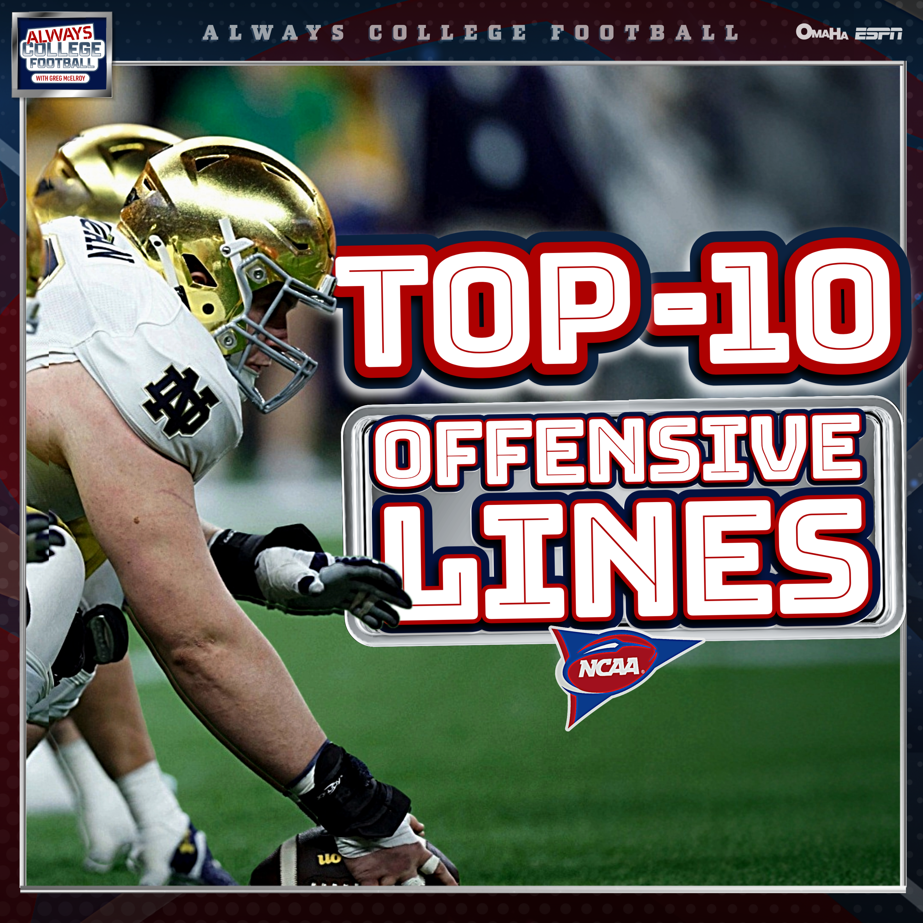 Top 10 Offensive lines: Love for the BIG GUYS!  | Always College Football