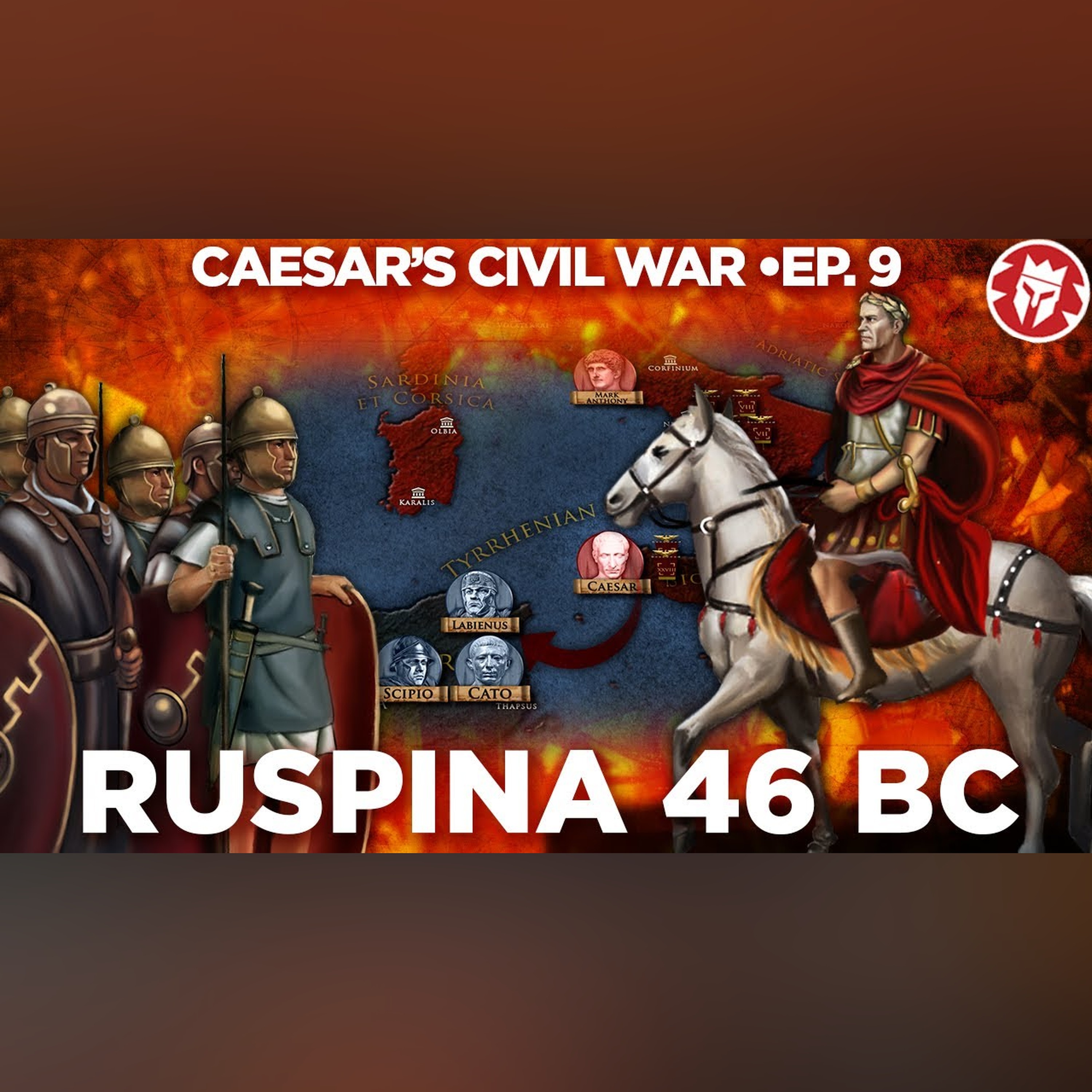 Caesar in Africa - Battle of Ruspina 46 BC - Roman DOCUMENTARY