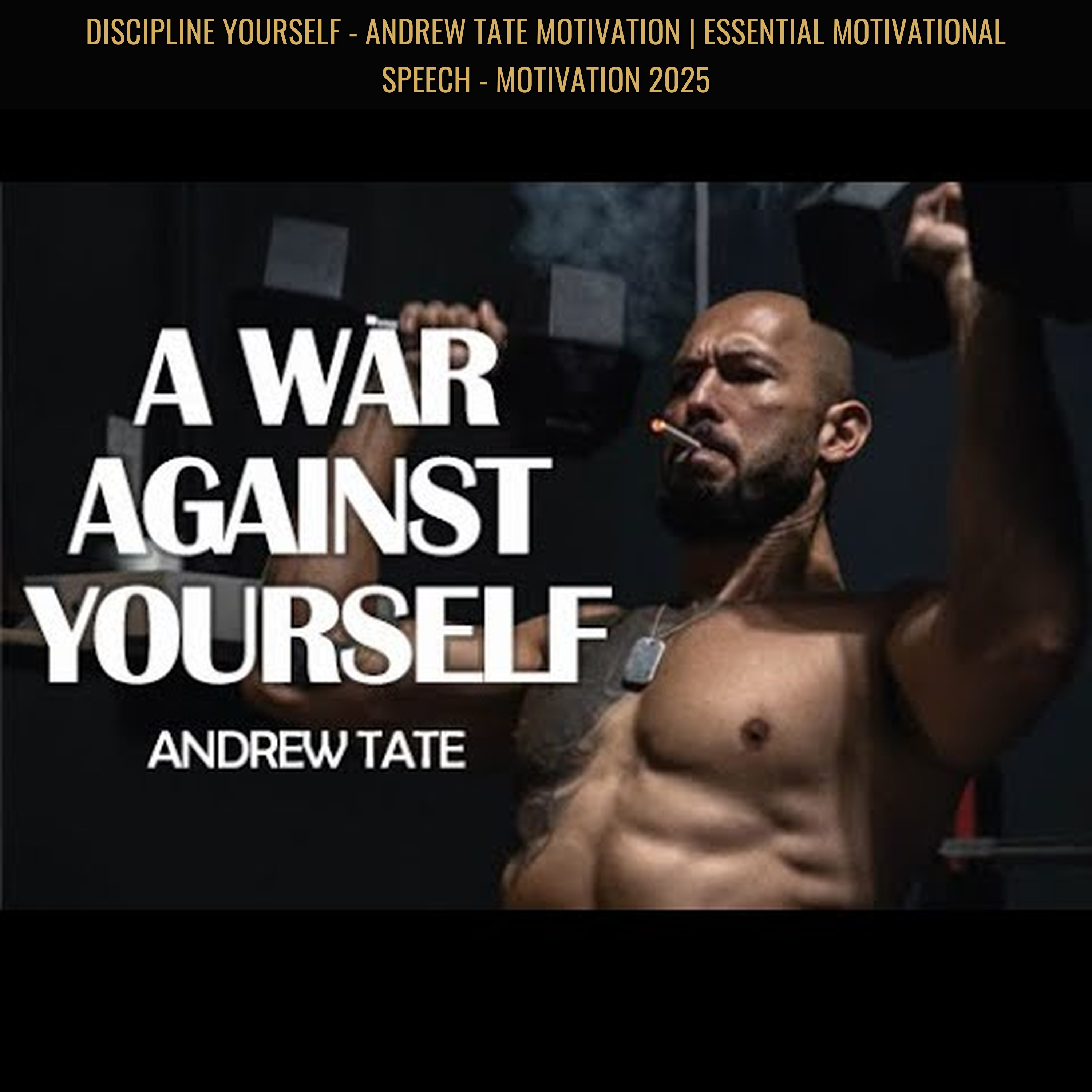 DISCIPLINE YOURSELF - Andrew Tate Motivation | Essential Motivational Speech - Motivation 2025