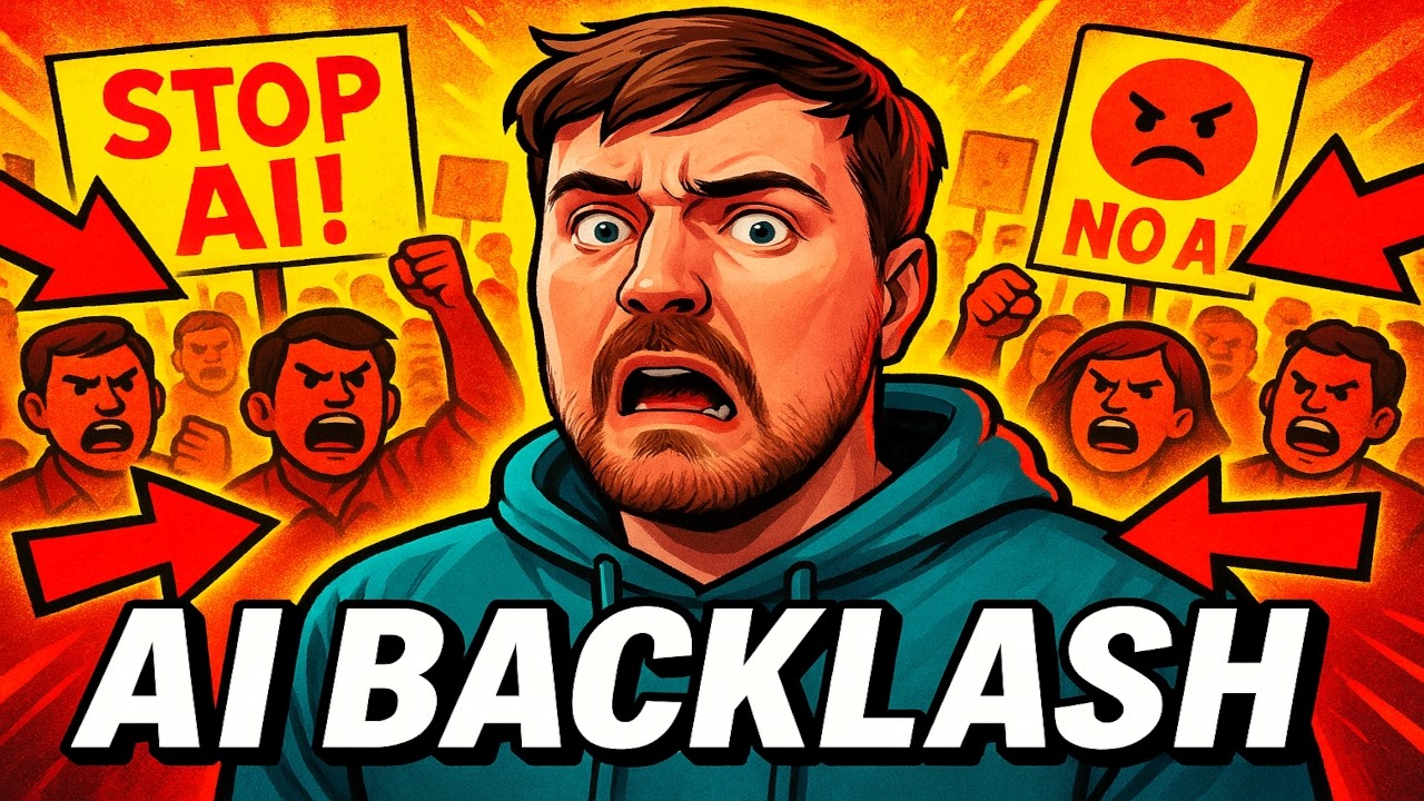 Mr. Beast gives in to Anti-AI mobs | Artificial Intelligence Masterclass