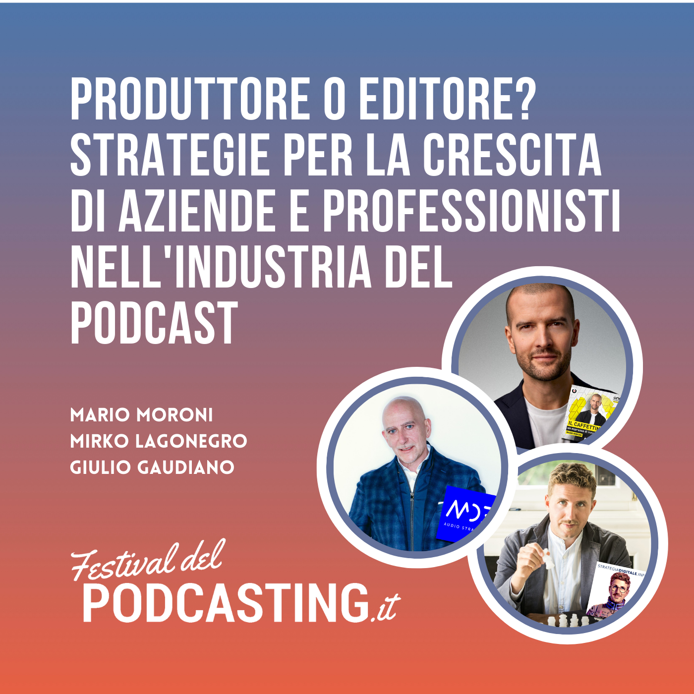Podcast, branded podcast e KPI: tutto bello, ma dove stanno i soldi???- con Mario Moroni di Il Caffettino, Mirko Lagonegro di MDE e Giulio Gaudiano episode artwork