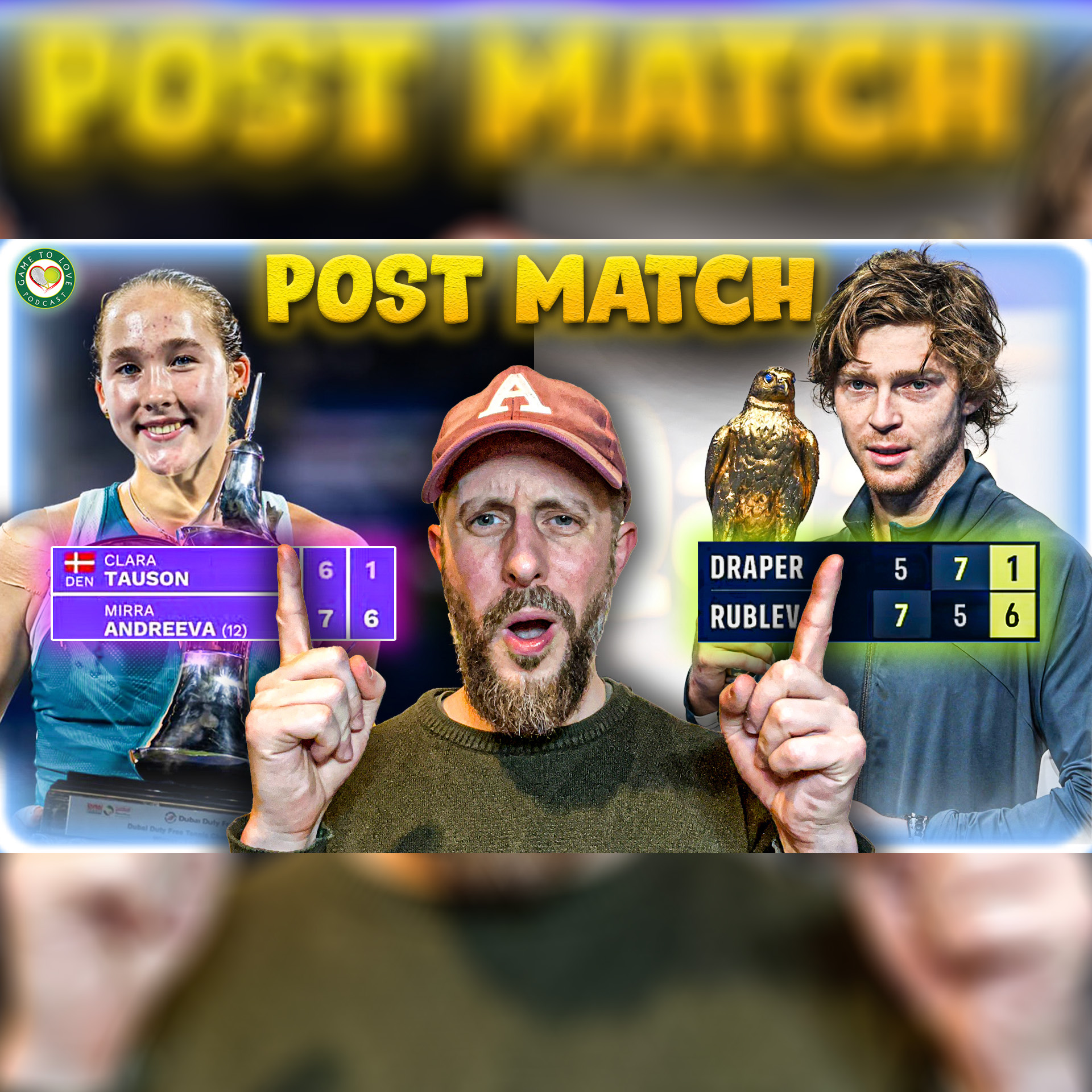 Mirra Andreeva Dubai WTA 1000 Champion 🏆 | Rublev DEFEATS Draper in Doha Final | Post Match Reaction