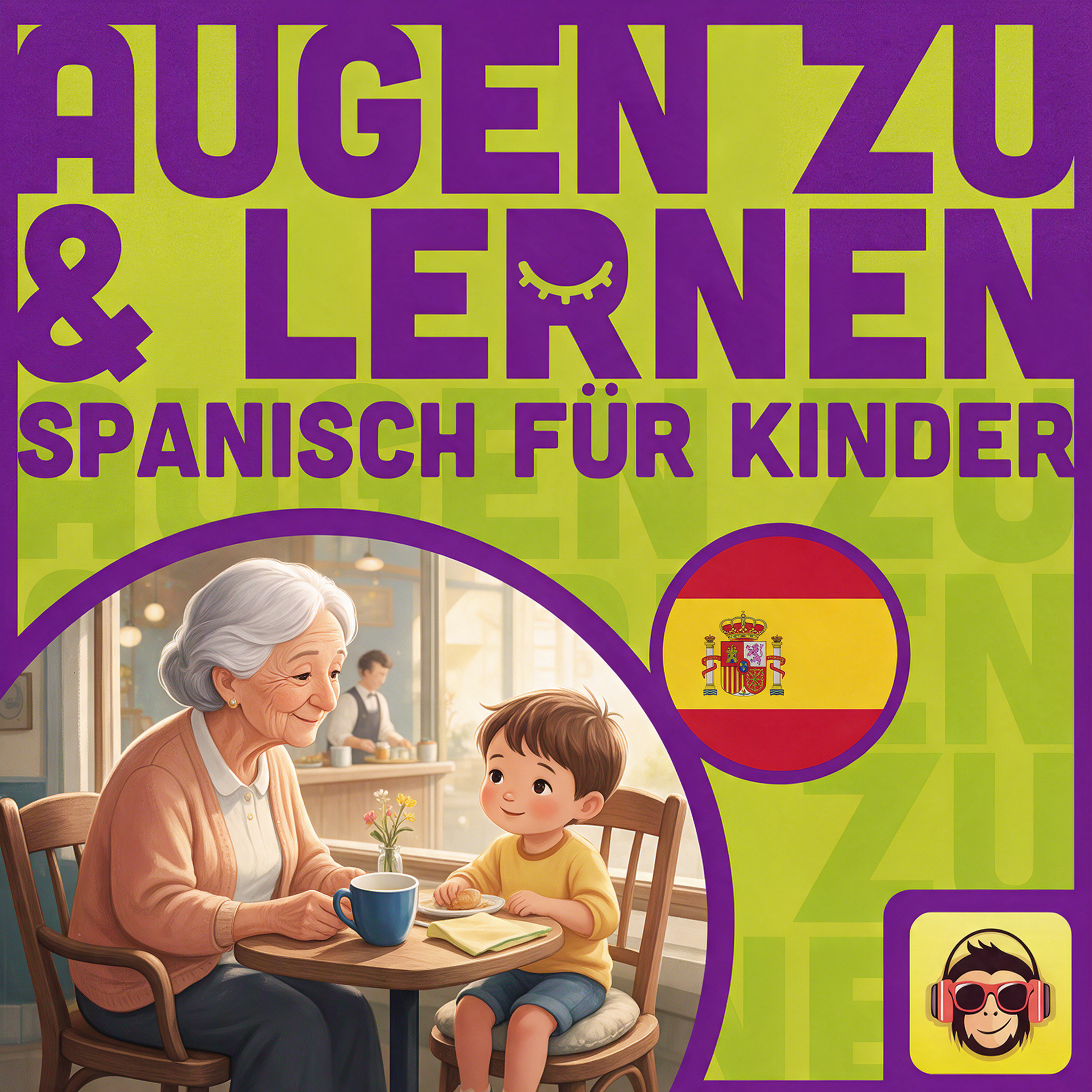 Cover: Spanisch für Kinder: Im Café - Vokabeln zum Einschlafen
