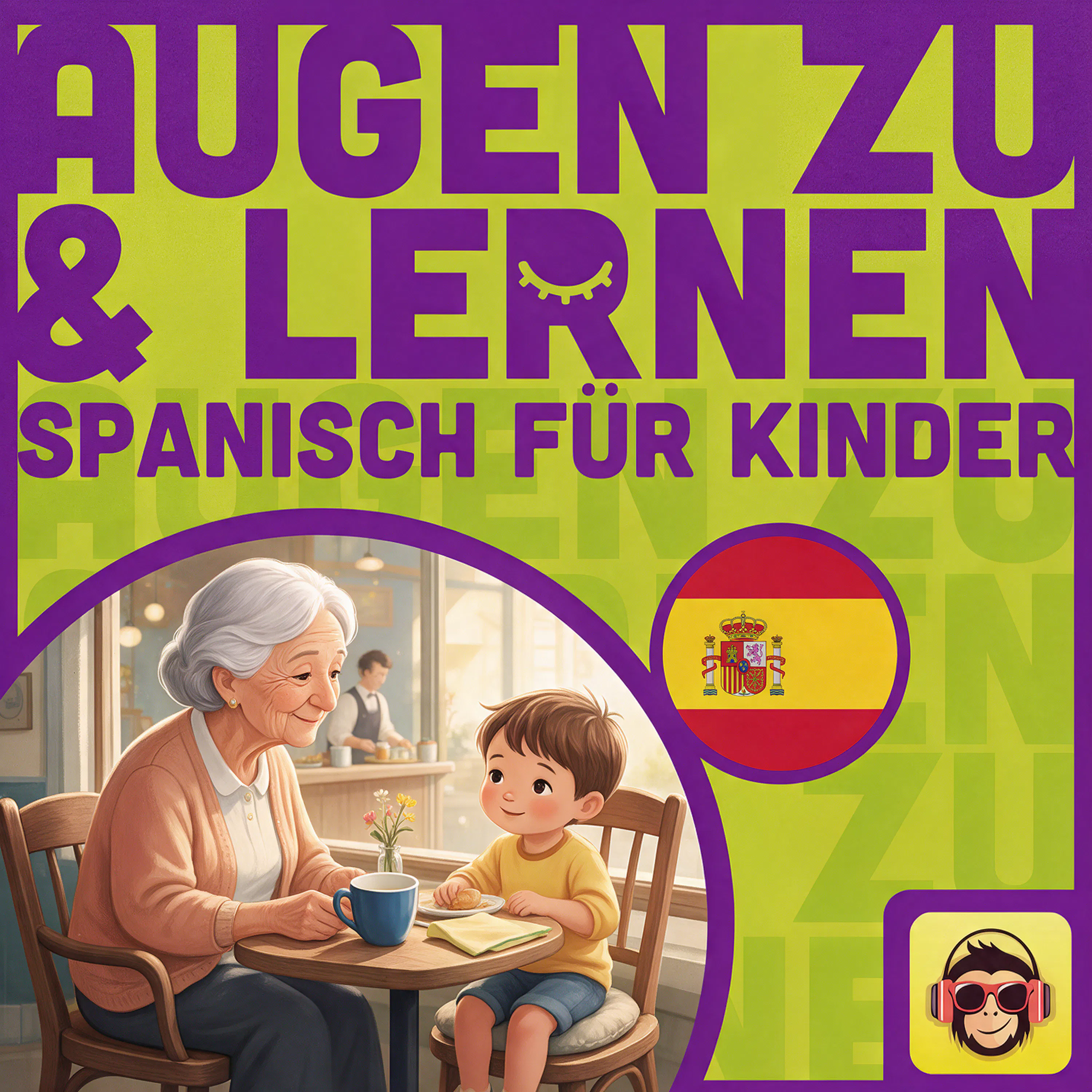 Cover: Spanisch für Kinder: Im Café - Vokabeln zum Einschlafen