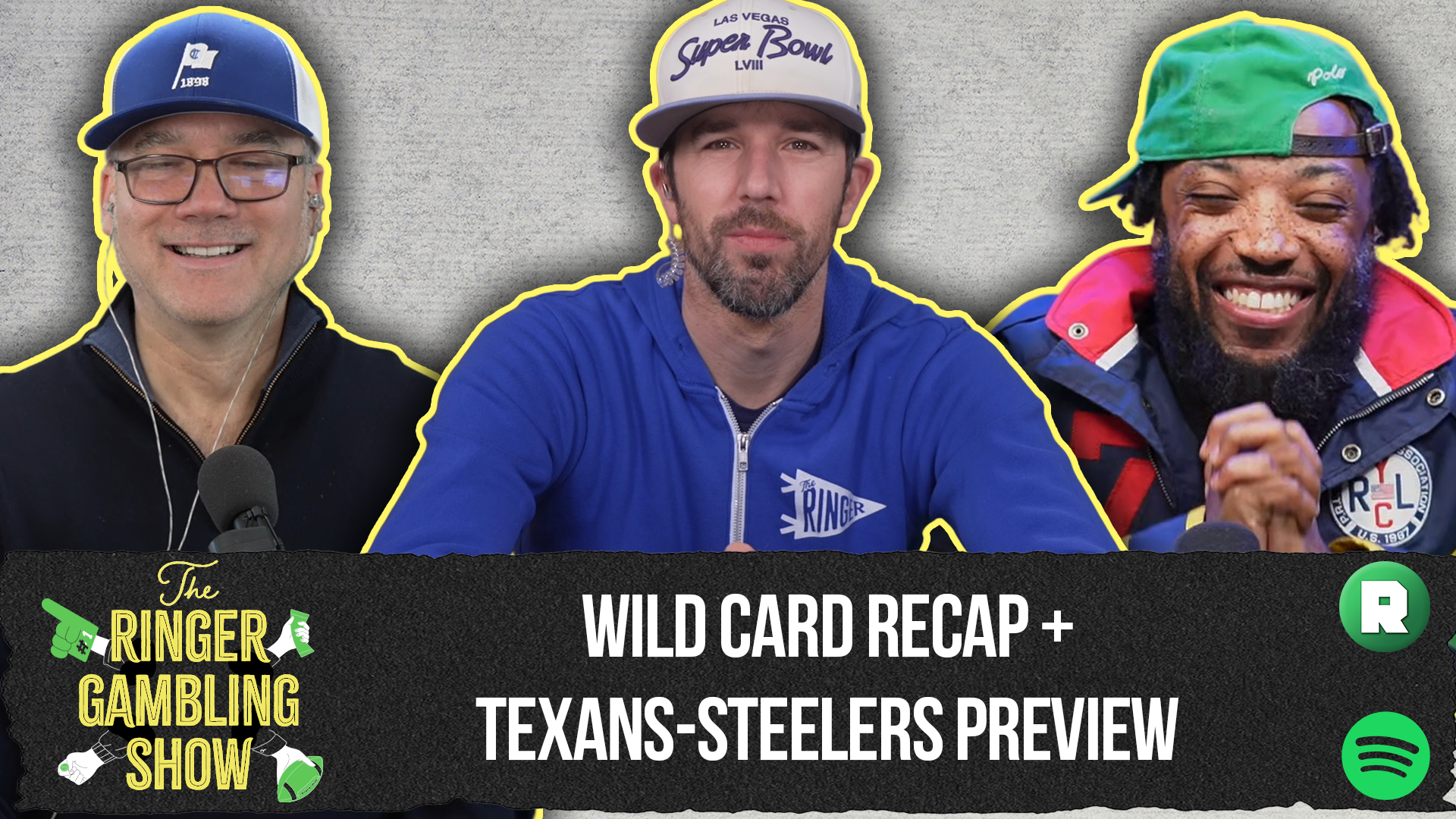 Wild-Card Weekend Recap, Texans-Steelers Preview, and 3 & Out With AD | The Ringer Gambling Show