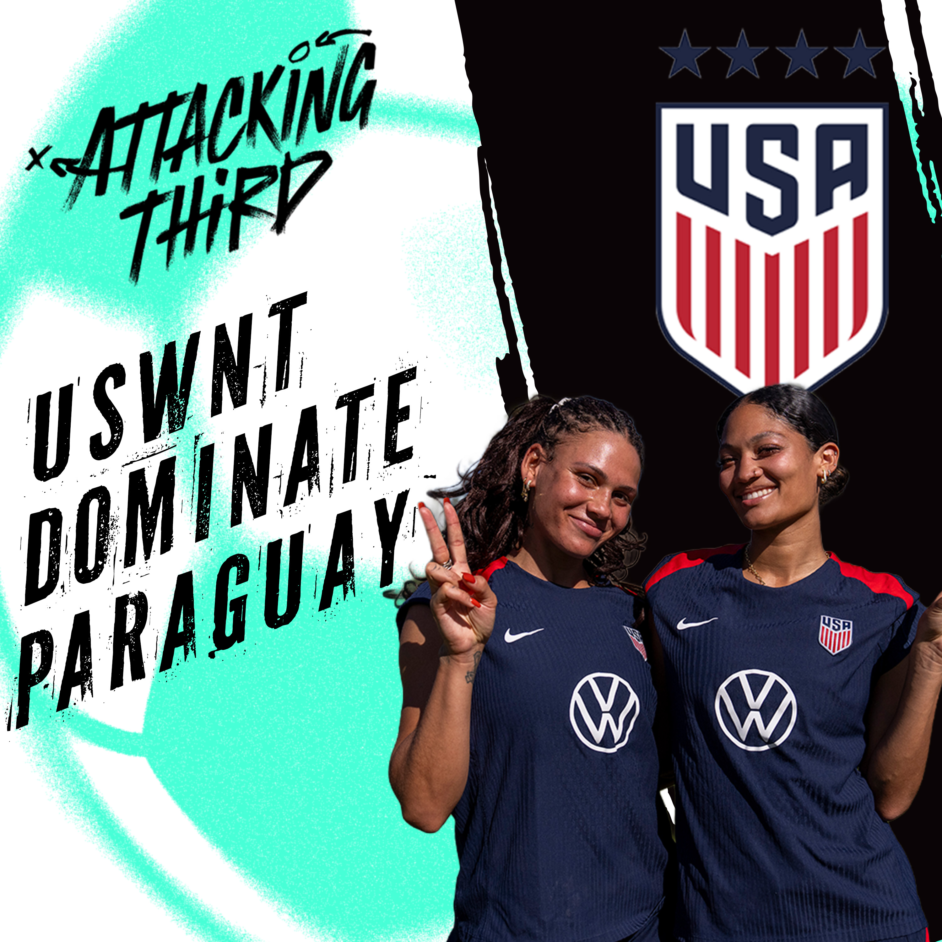 Rodman STARS as USWNT score SIX vs. Paraguay | Attacking Third (Soccer 1/24)