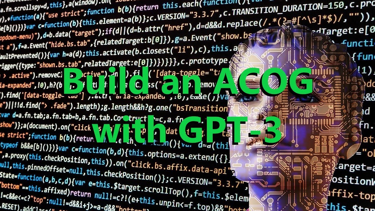 Let's build an ACOG (artificial cognitive entity) - Part 3 | Artificial Intelligence Masterclass