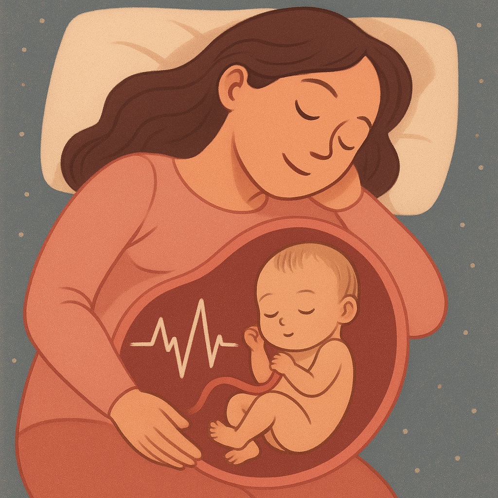 Baby Heartbeat in the Womb Helps You and Baby Sleep Peacefully