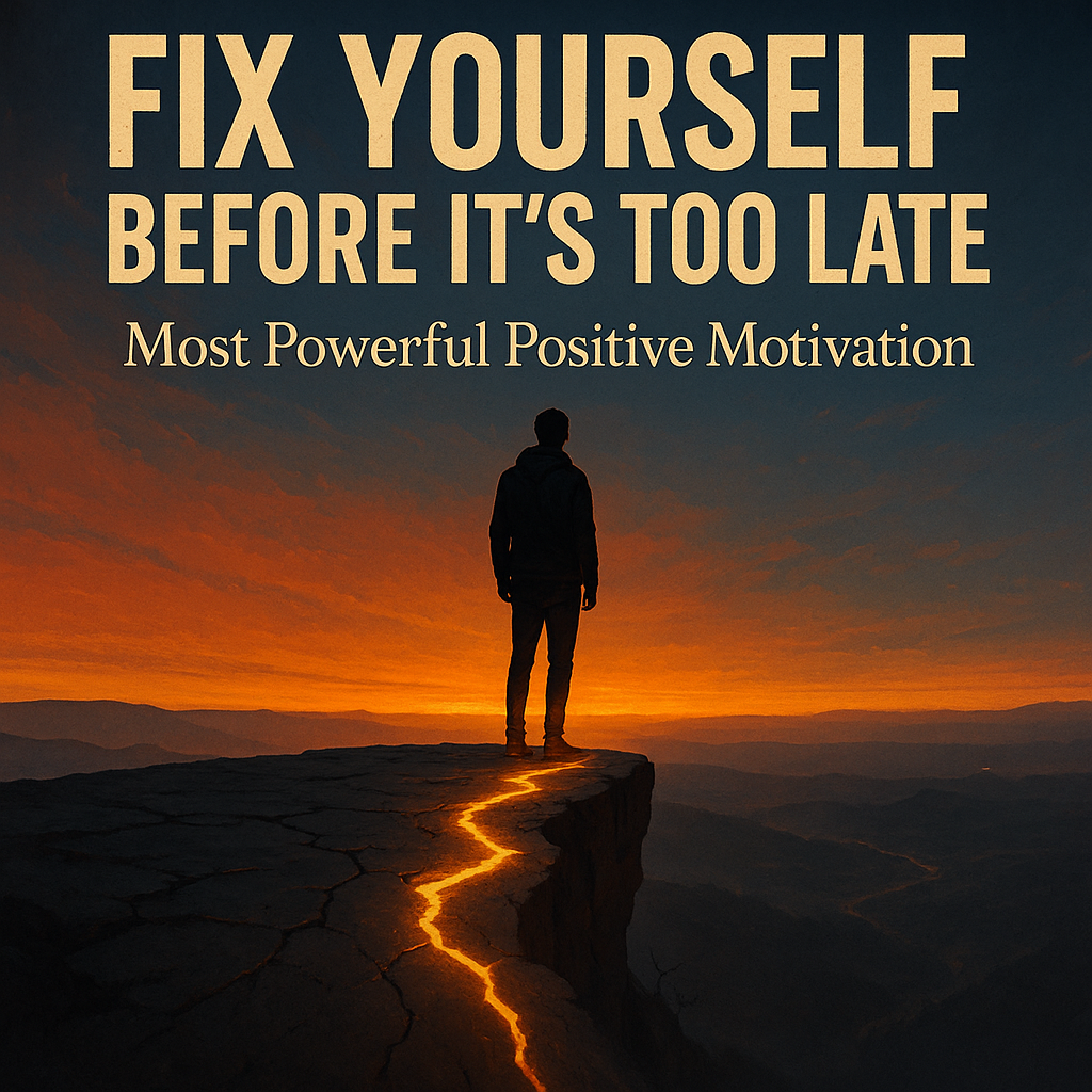 FIX YOURSELF BEFORE IT'S TOO LATE - Most Powerful Positive Motivation
