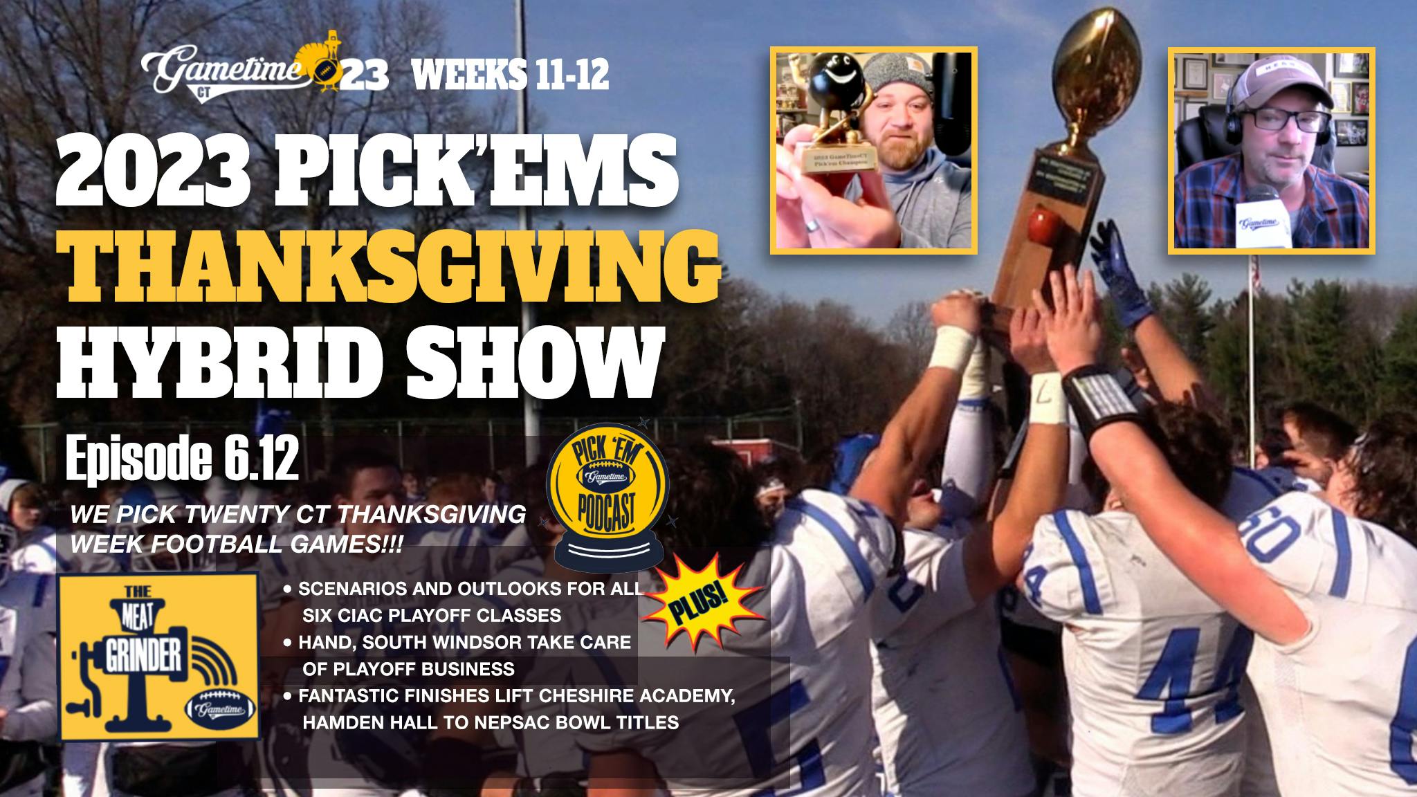 The 2023 Thanksgiving week playoff update & pick'em podcast show | The Meat Grinder (S6 E12)