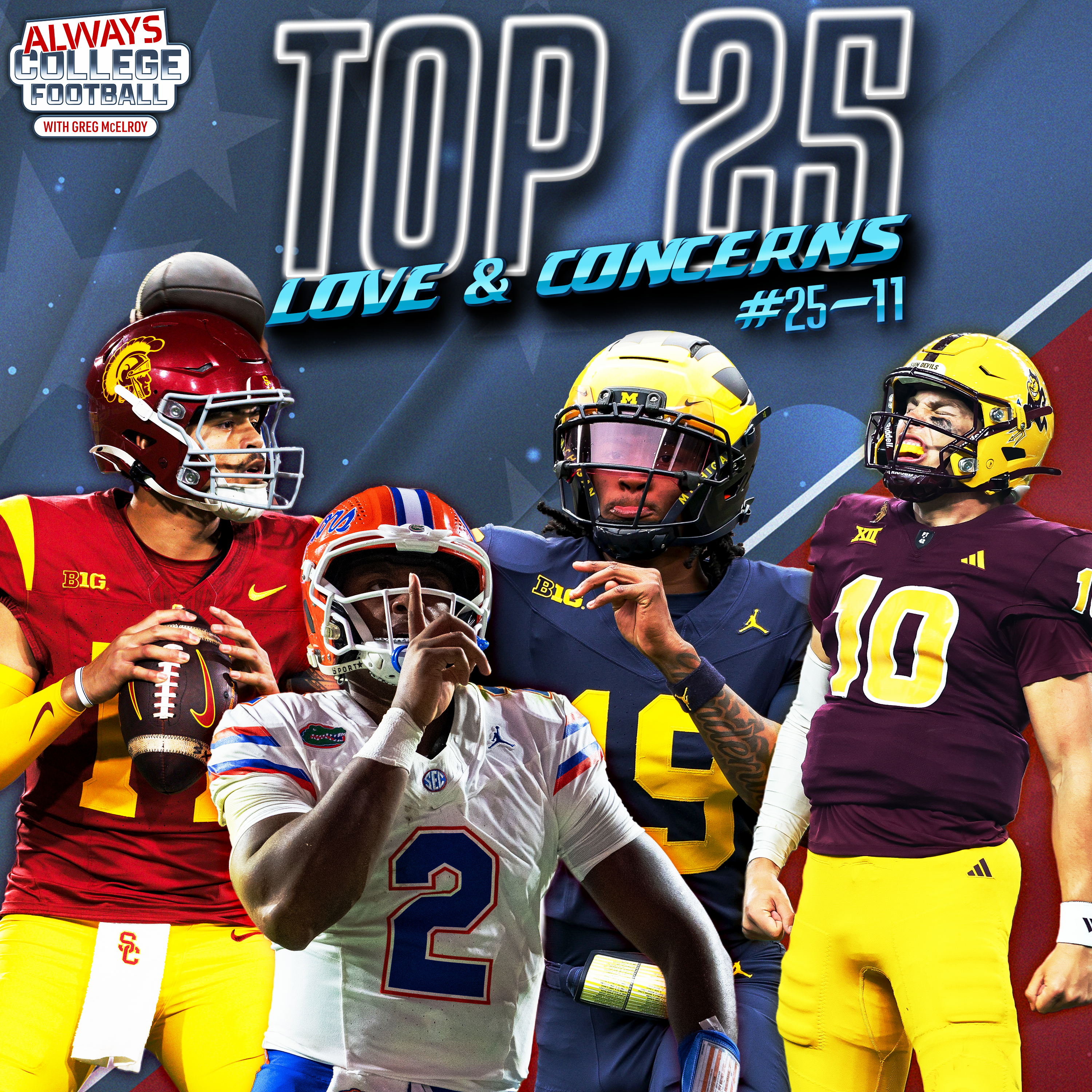 Greg McElroy's Preseason Top 25: 25-11