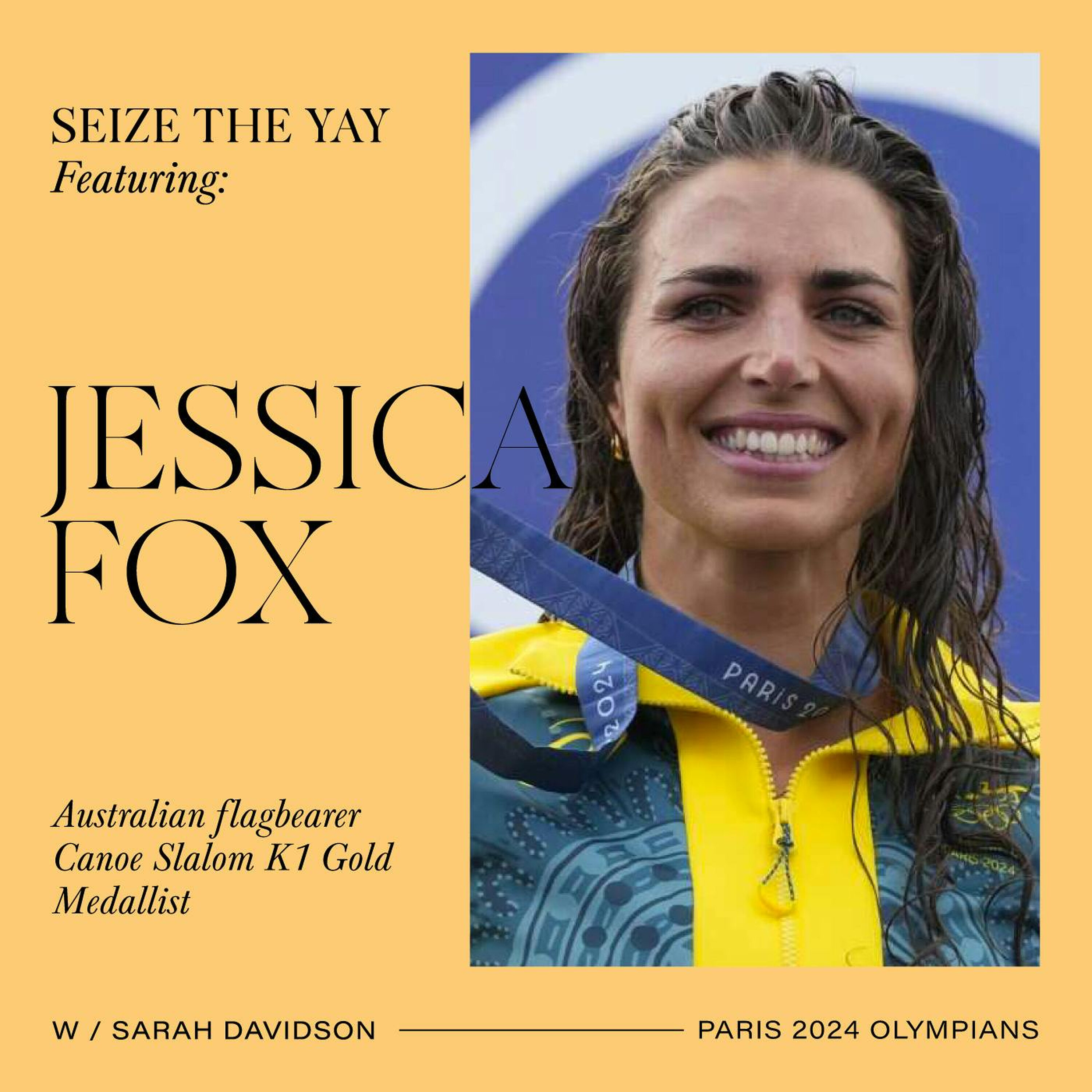 OLYMPIAN SPOTLIGHT // JESS FOX // Australian Flagbearer, Canoe Slalom K1 Gold Medallist episode artwork