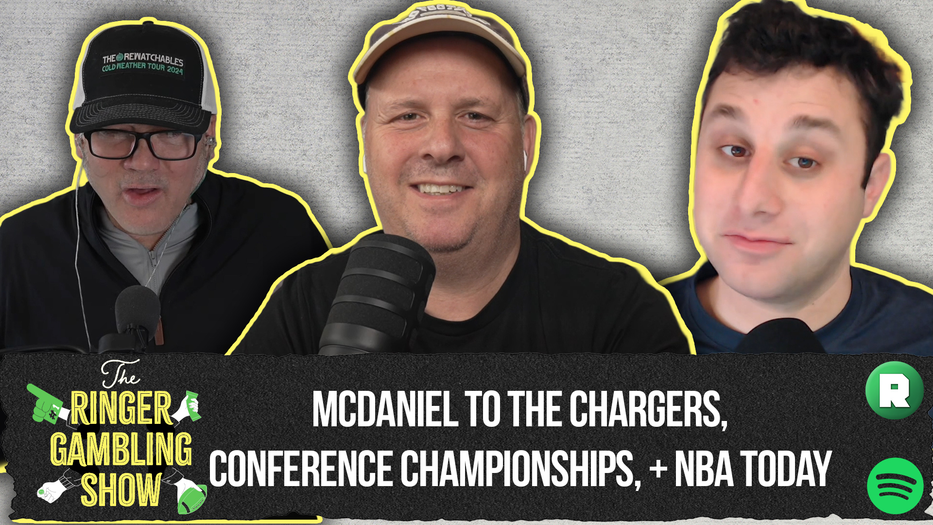 McDaniel to the Chargers, Conference Championship Props, and NBA Today | The Ringer Gambling Show