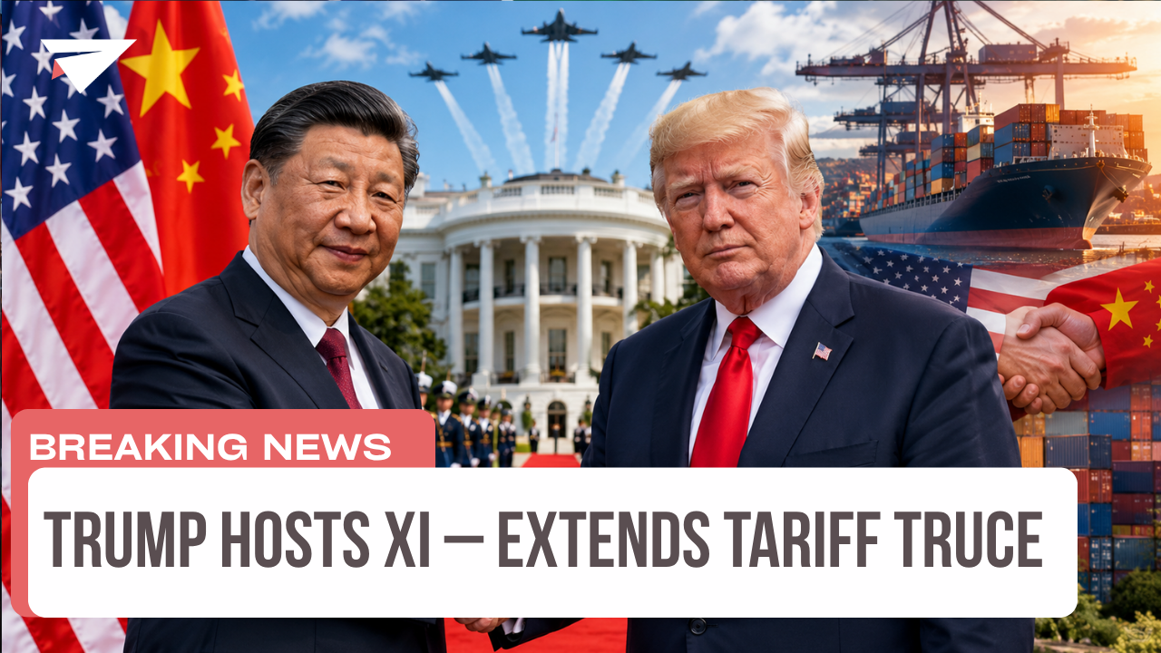 Trump Hosts Xi – Extends Tariff Truce, Breaking News