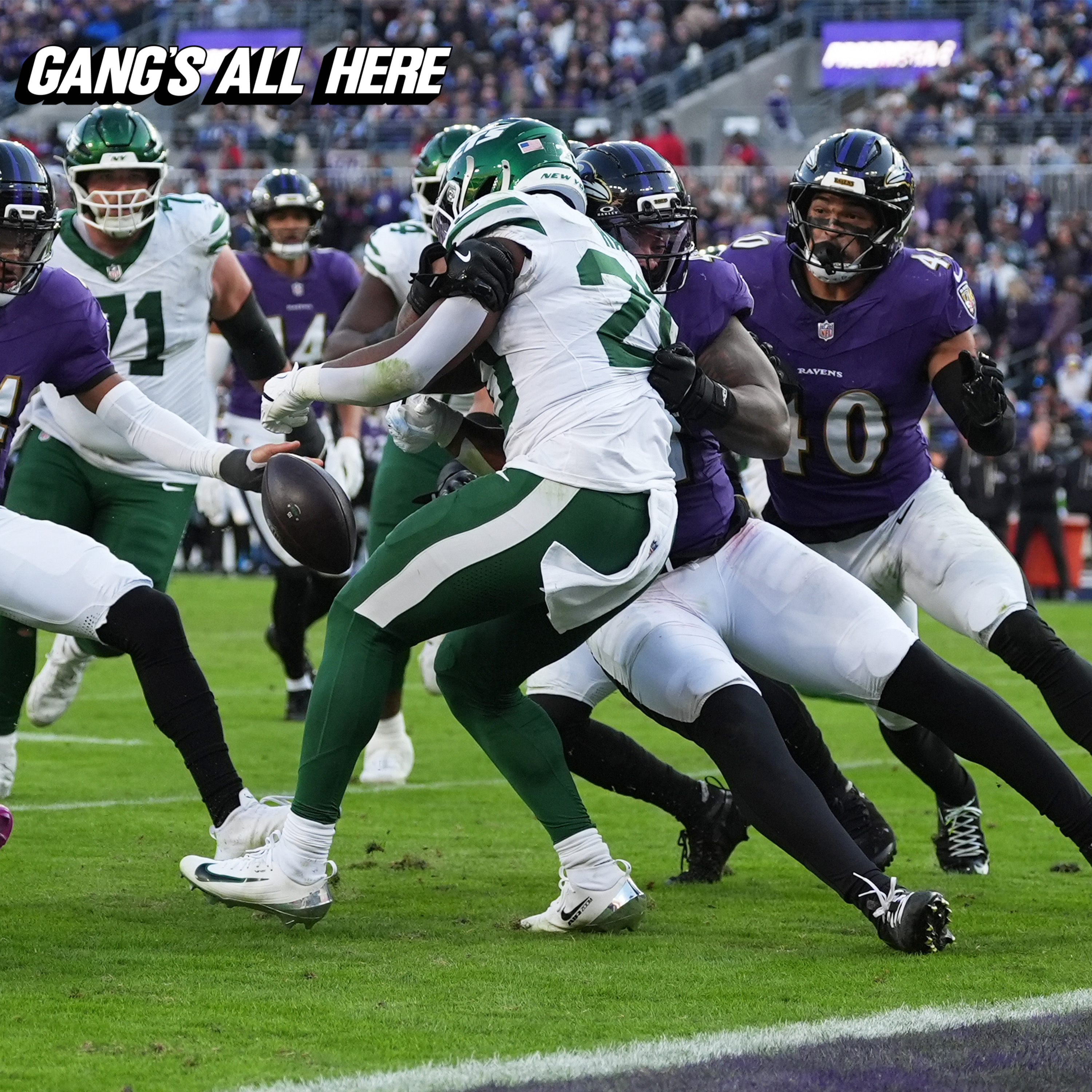 Jets lose to the Ravens 23-10 Postgame Live Show | Gang's All Here