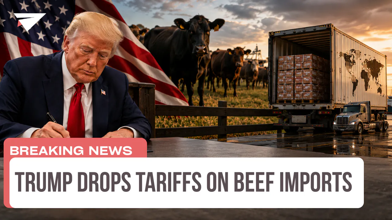 Trump Drops Tariffs on Beef Imports, Breaking News
