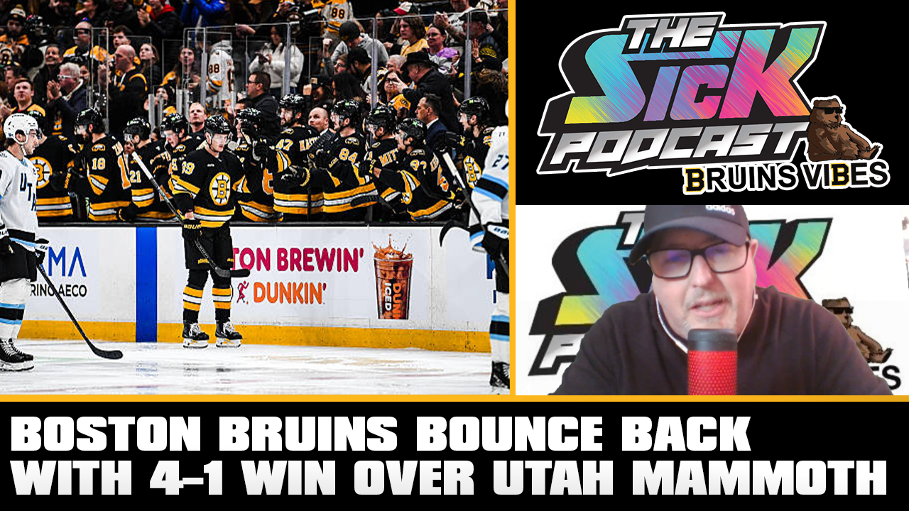 Bruins Vibes #25 - Boston Bruins Bounce Back With 4–1 Win Over Utah Mammoth