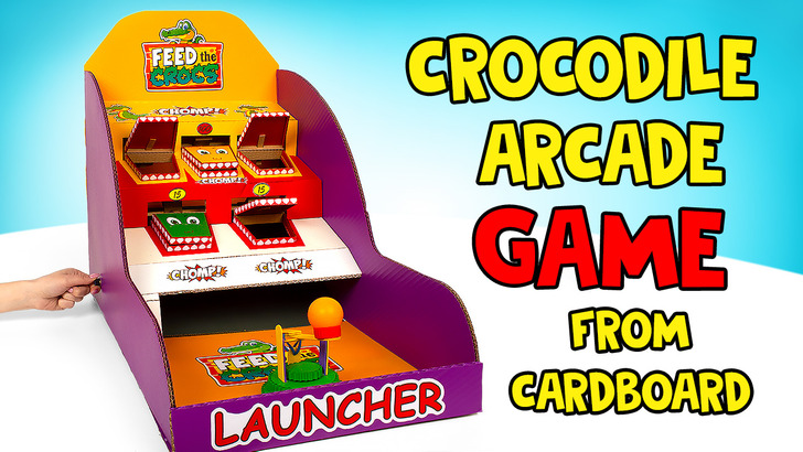 Crocodile Chaos! Epic Cardboard Arcade Game