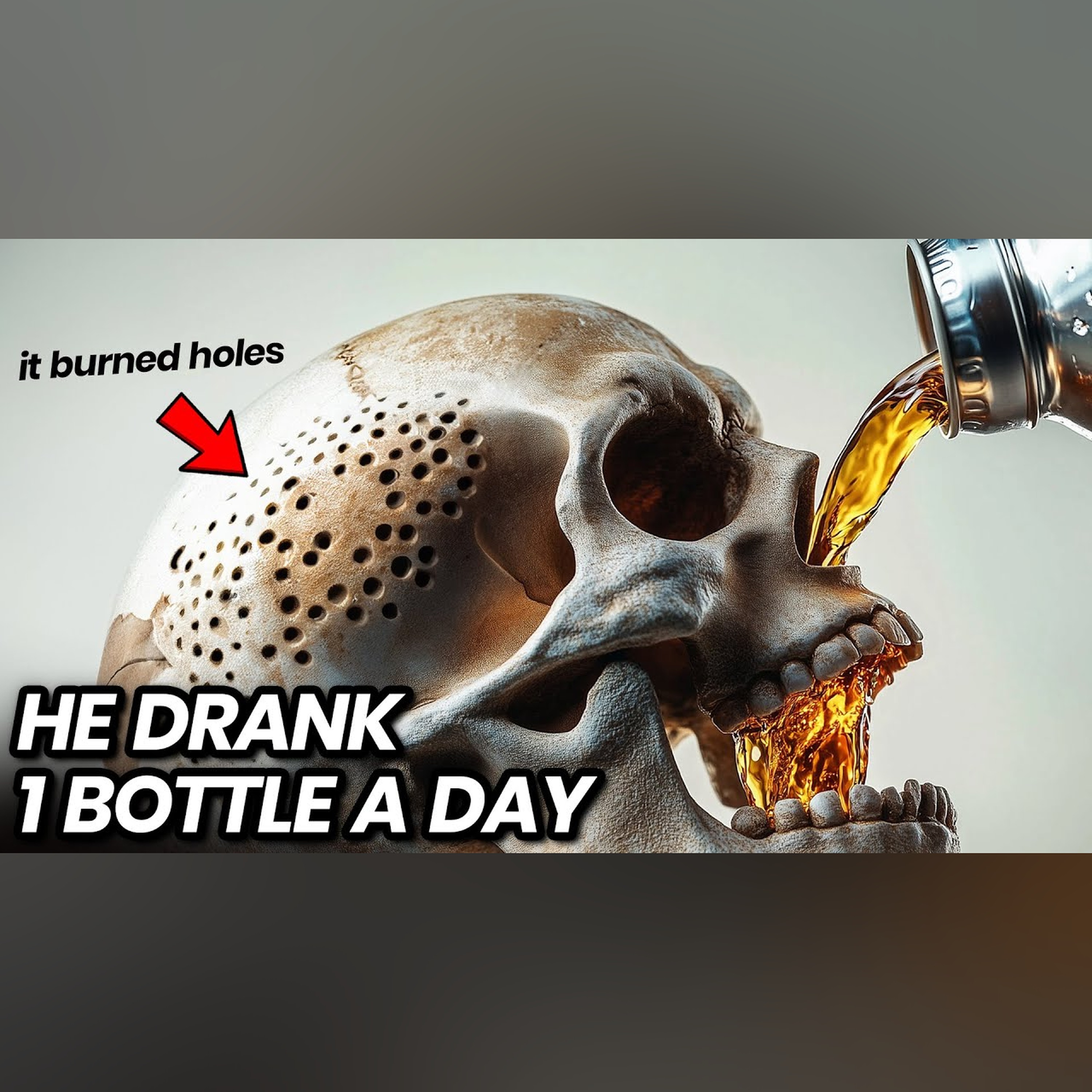 His Favorite Drink Started Dissolving His Skull