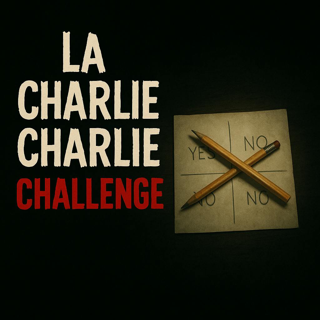 Faccio il rituale paranormale della Charlie Charlie Challenge Faccio il rituale paranormale della Charlie Charlie Challenge