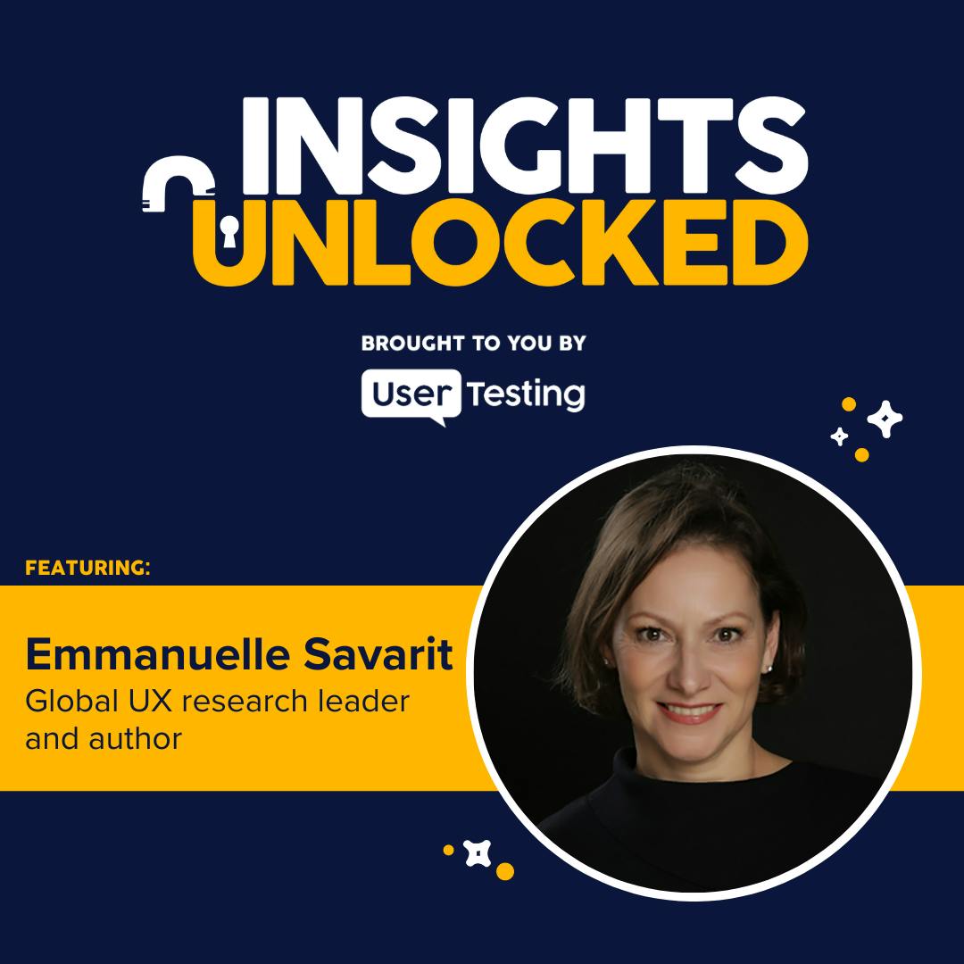 From doing research to leading it: how UX research creates real business impact with Emmanuelle Savarit From doing research to leading it: how UX research creates real business impact with Emmanuelle Savarit