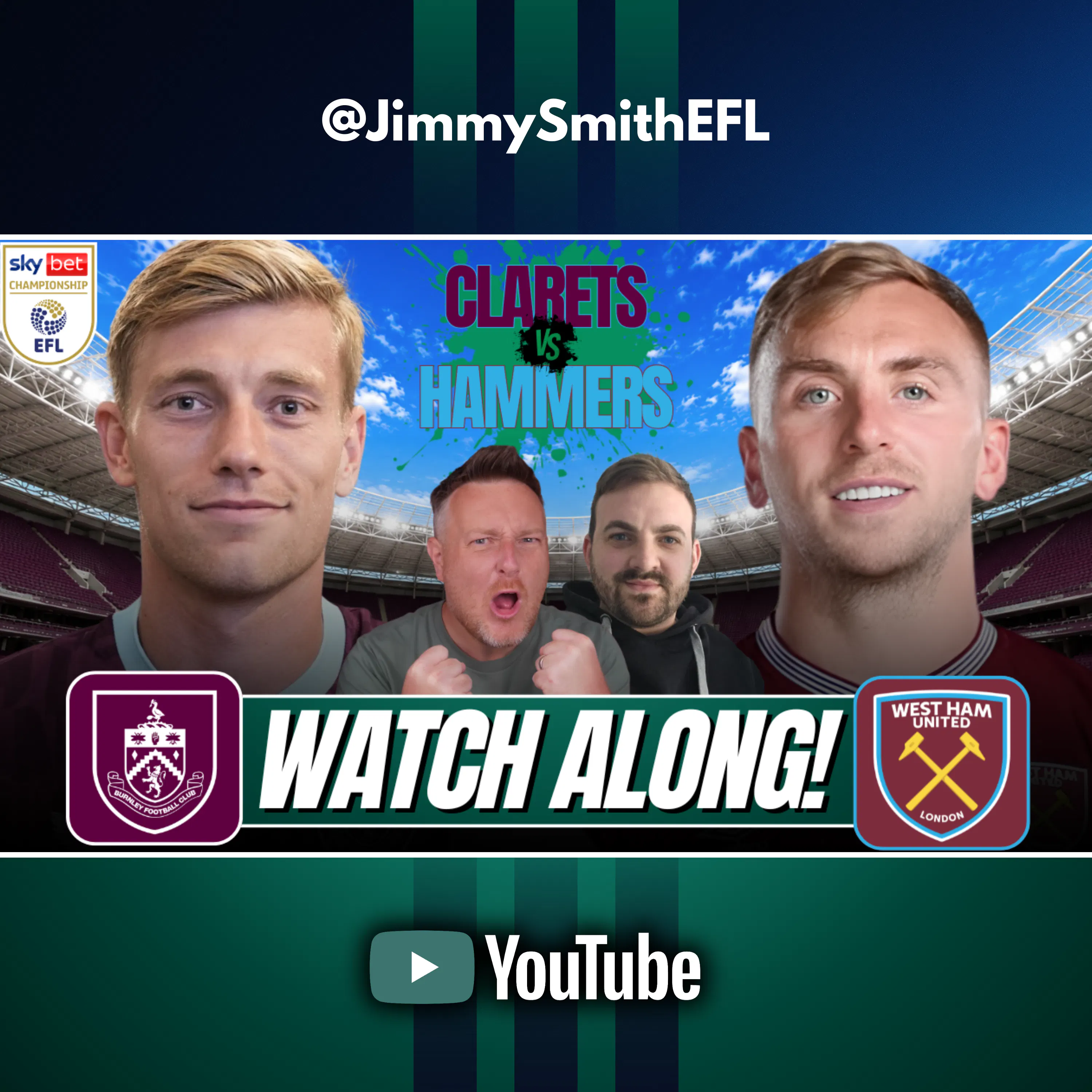 ๐บโฝ BURNLEY v WEST HAM! | HUGE CHAMPIONSHIP CLASH | LIVE WATCHALONG โฝ๐บ