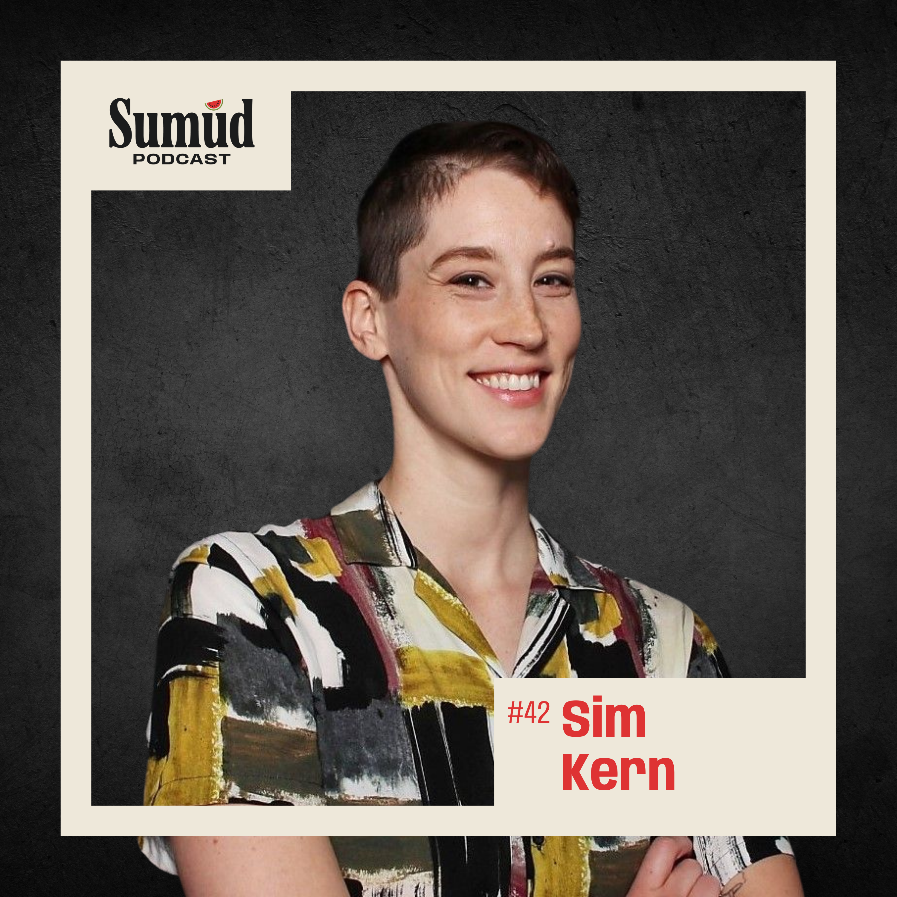 Sim Kern: Author of "Genocide Bad: Notes on Palestine, Jewish History, and Collective Liberation" episode artwork