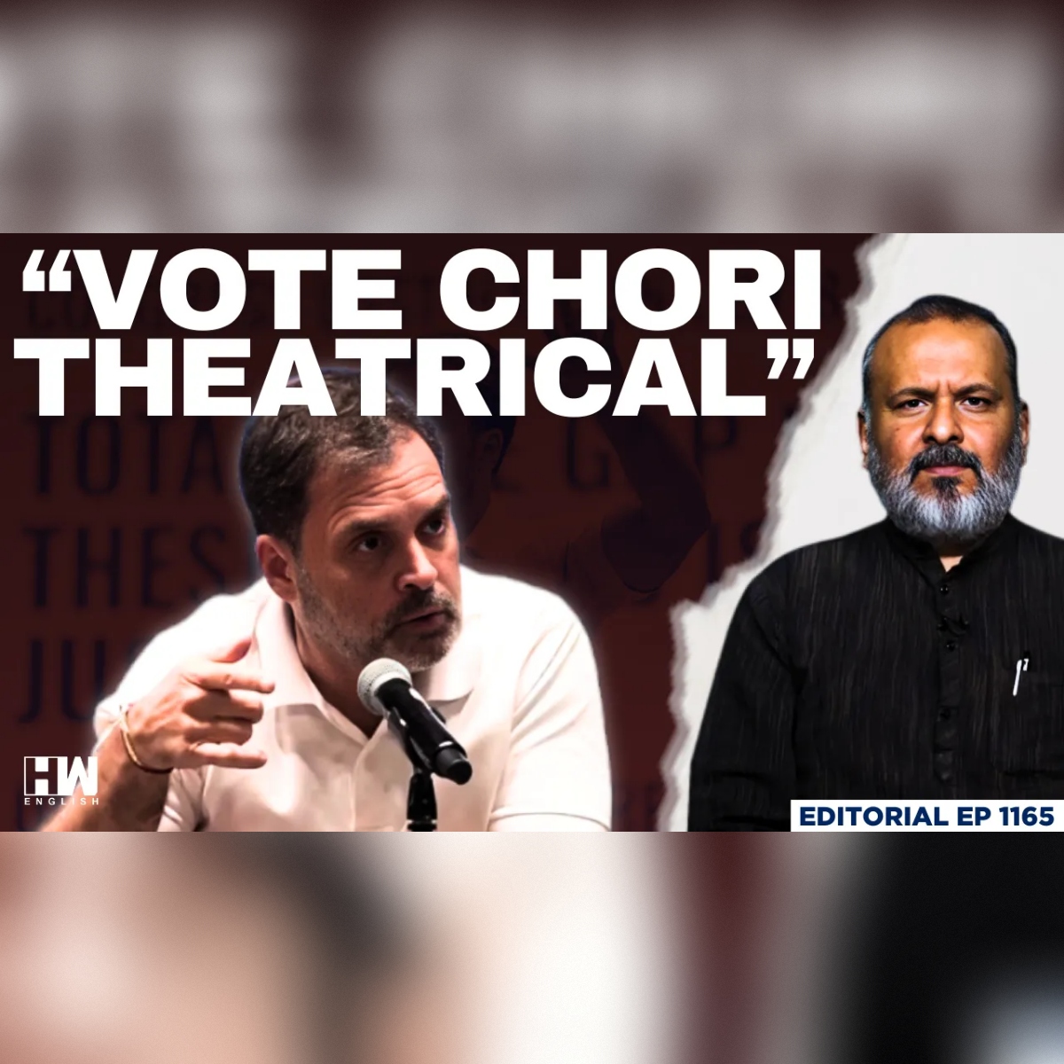 Editorial With Sujit Nair | 272 Eminent Indians Call 'Vote Chori' A Theatrical Political Strategy