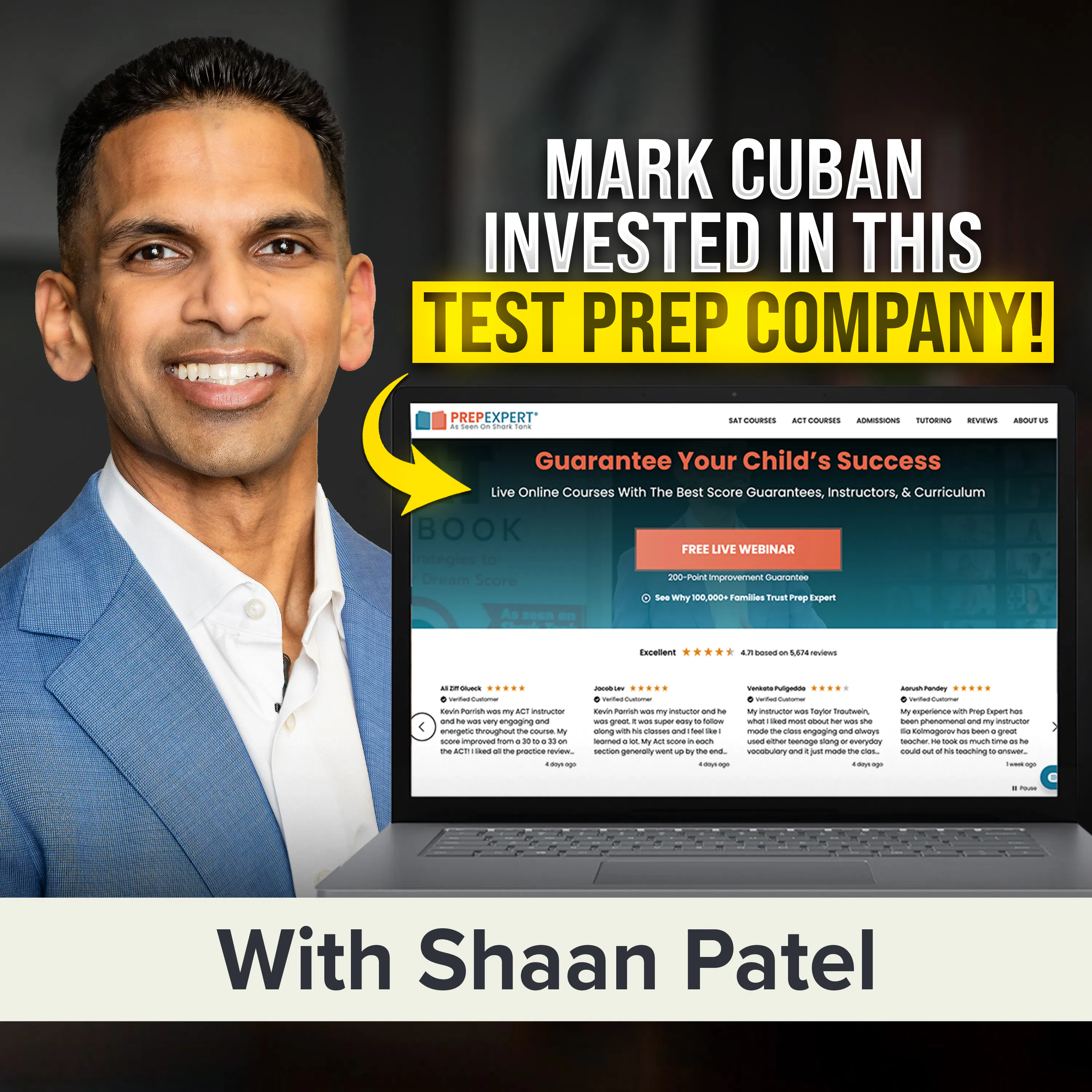 How an Online Tutoring Business Scaled from a Single Class to Shark Tank and Beyond | Shaan Patel (MU Classic) episode artwork