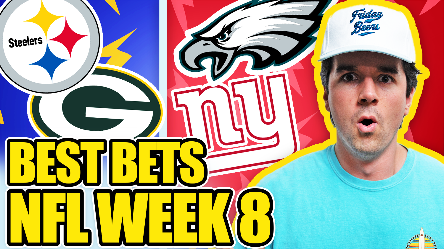 Best Bets NFL Week 8: Packers-Steelers, Eagles-Giants, Bears-Ravens, 49ers-Texans