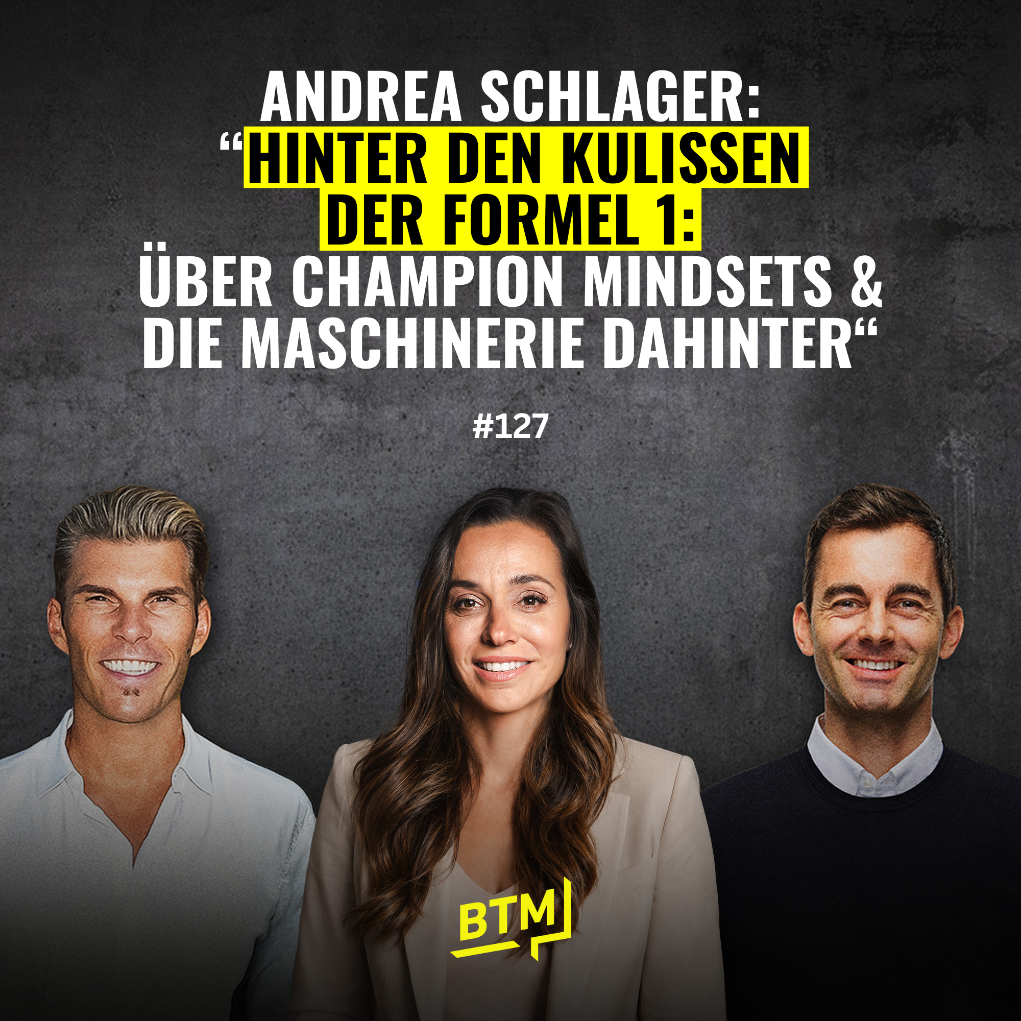#127 Zu Gast: Andrea Schlager | Hinter den Kulissen der Formel 1: Über Champion Mindsets & die Maschinerie dahinter usw. episode artwork