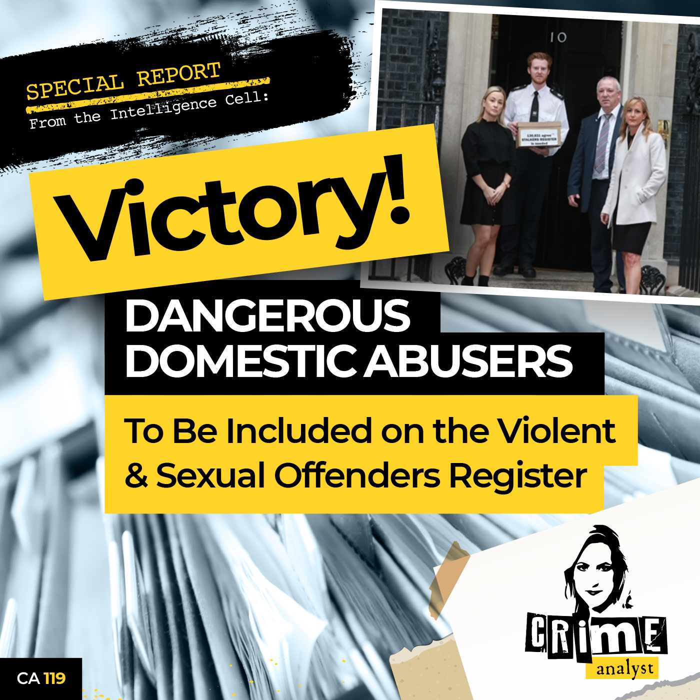 Ep 119: Victory! Dangerous Domestic Abusers to be added to the Violent and Sexual Offenders Register