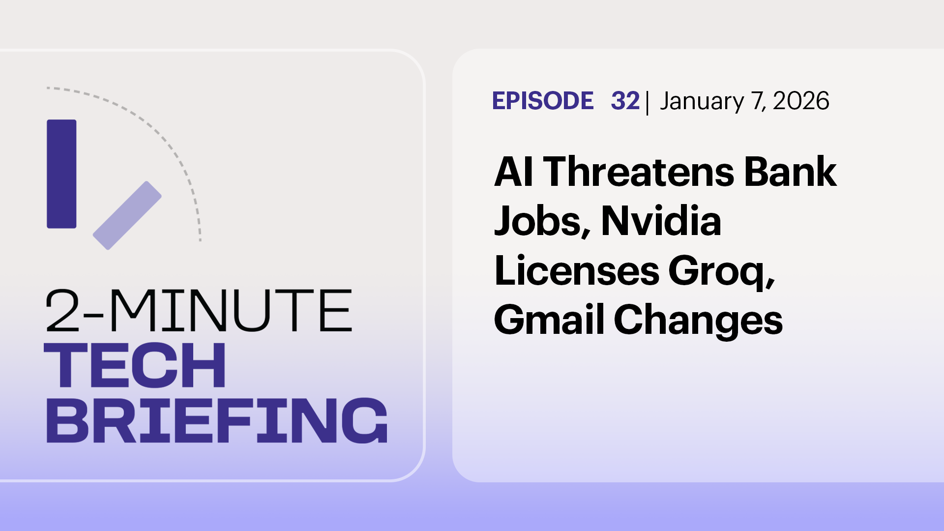 AI Threatens Bank Jobs, Nvidia Licenses Groq, Gmail Changes | Ep. 32
