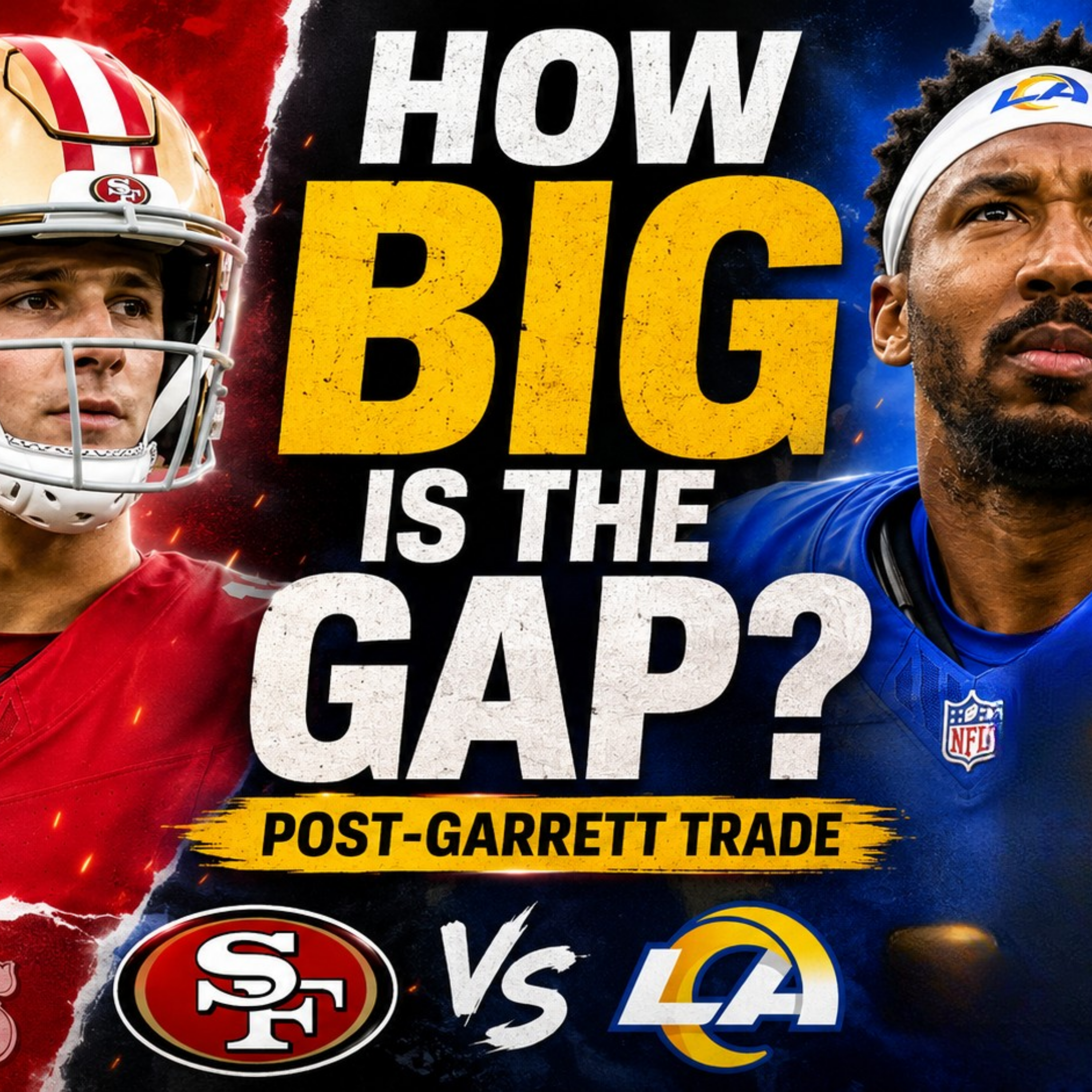 How big is the gap between the 49ers and the Rams with Jake Ellenbogen