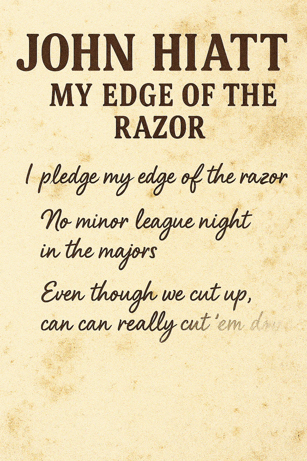 My Edge of the Razor episode artwork