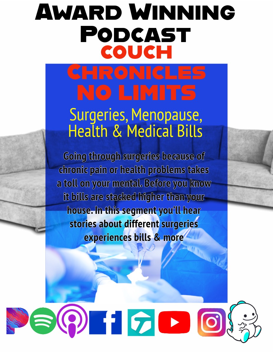 Menopause Surgeries Health & More-Couch Chronicles No Limits episode artwork