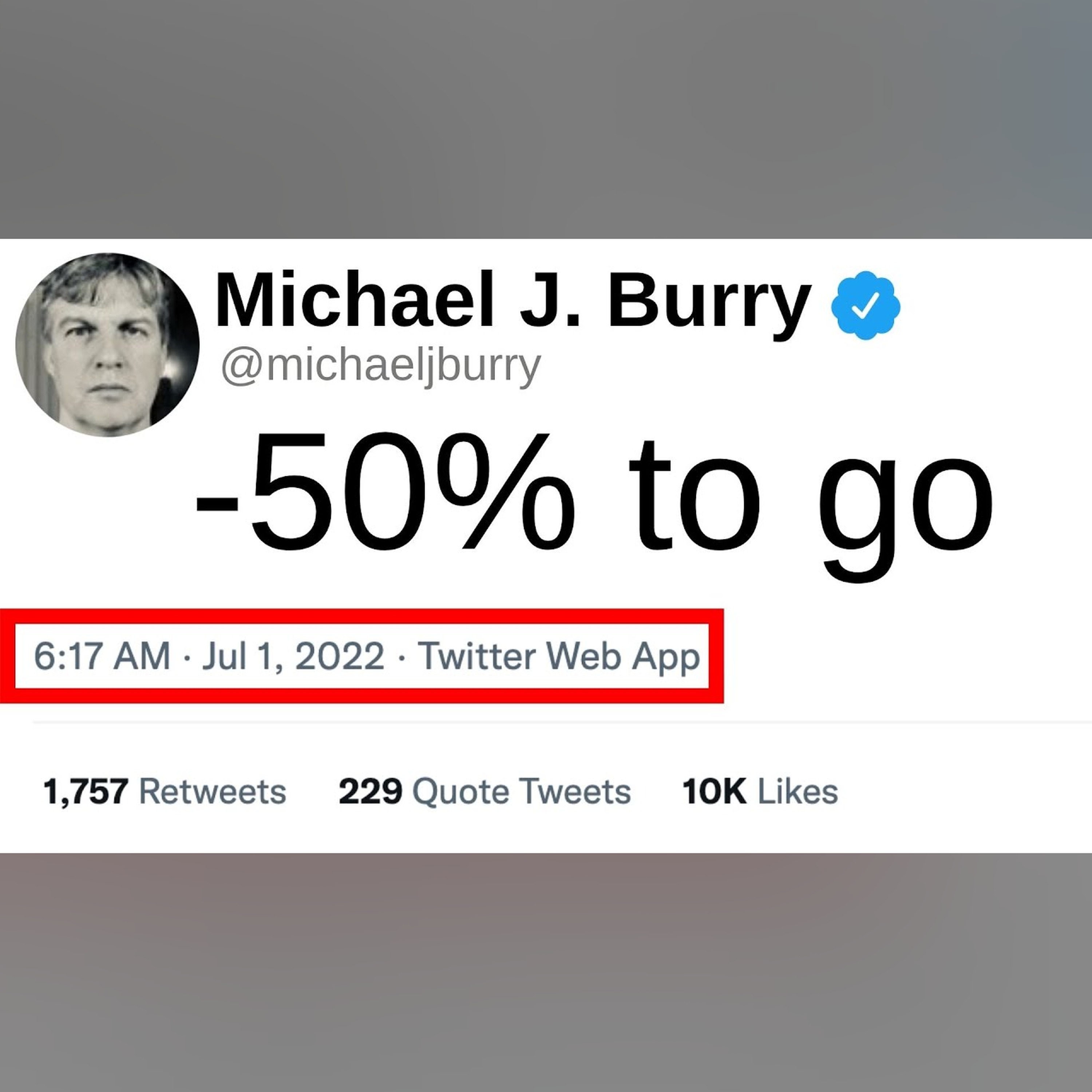 Michael Burry: Why Stocks Will Keep Falling (Newest Deleted Tweet) episode artwork