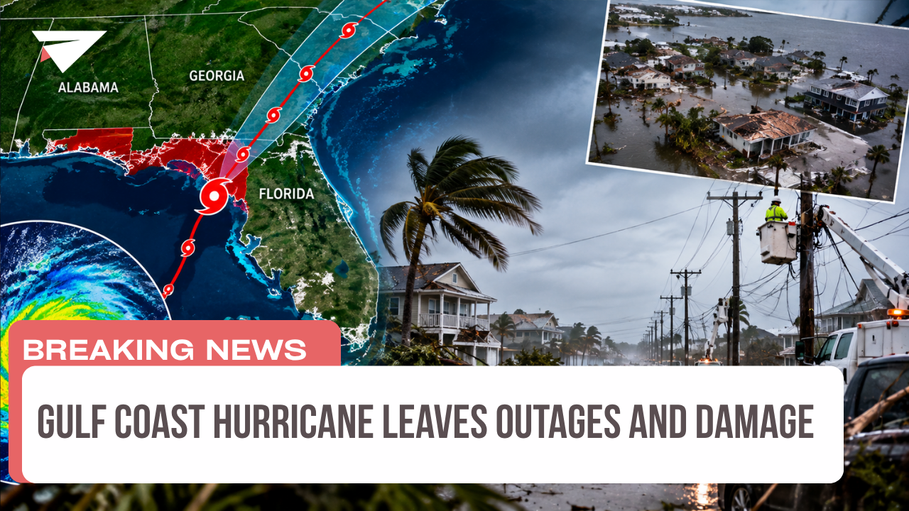 Gulf Coast Hurricane Leaves Outages and Damage, Breaking News