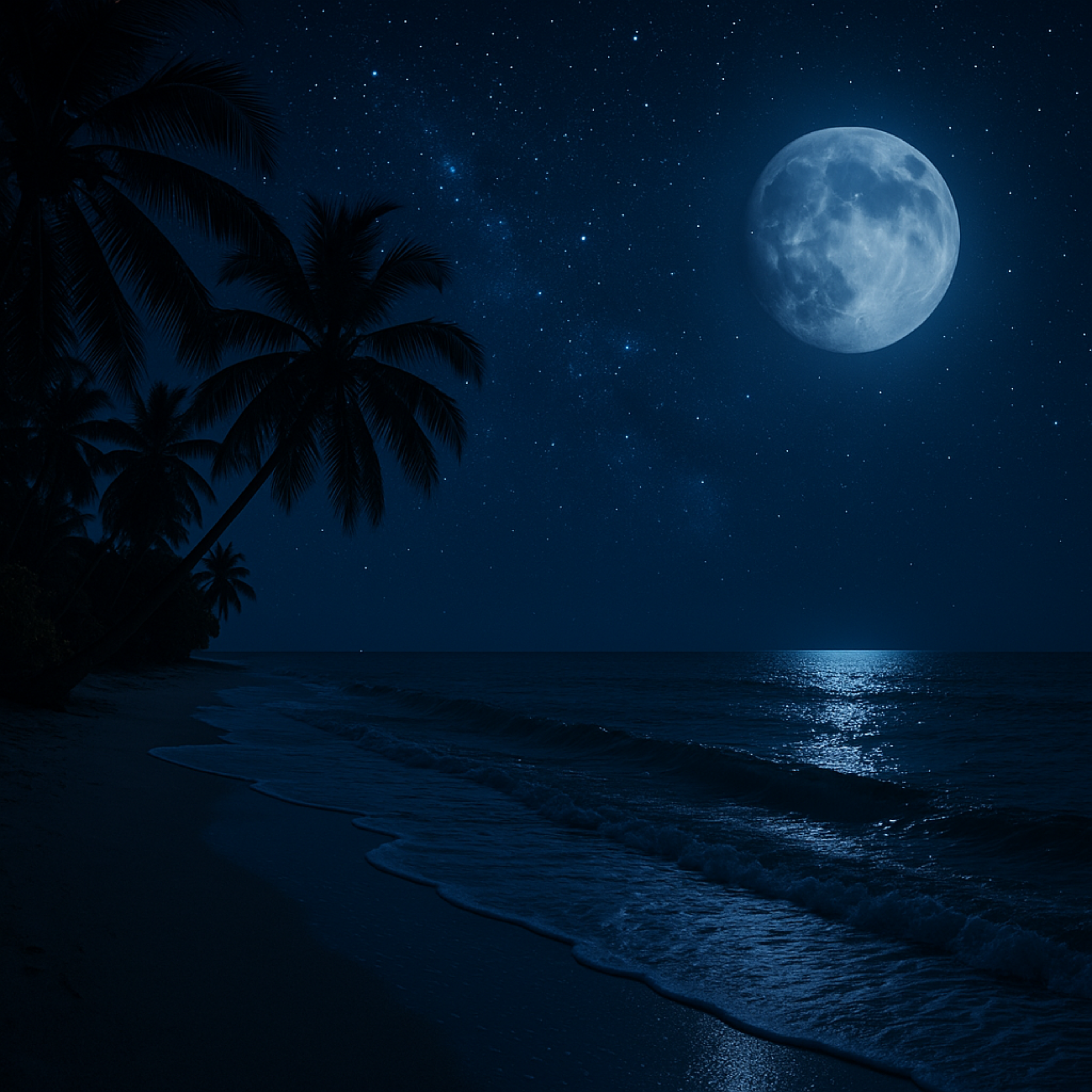 8 Hours Ocean Waves at Night for Deep Sleep | Calming Sounds of the Sea