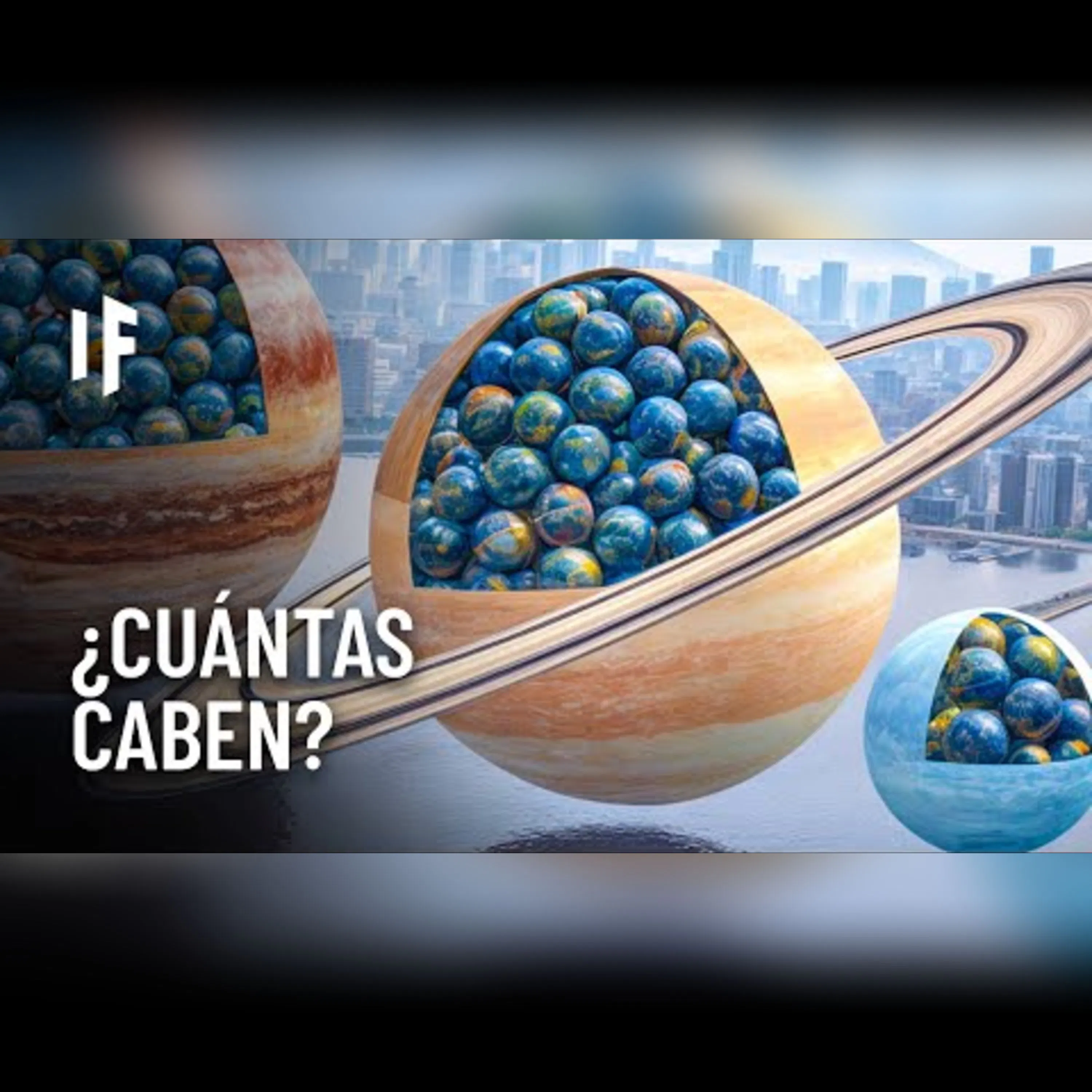 ¿Cuántos planetas Tierra caben en cada planeta del sistema solar? | SIMULACIÓN