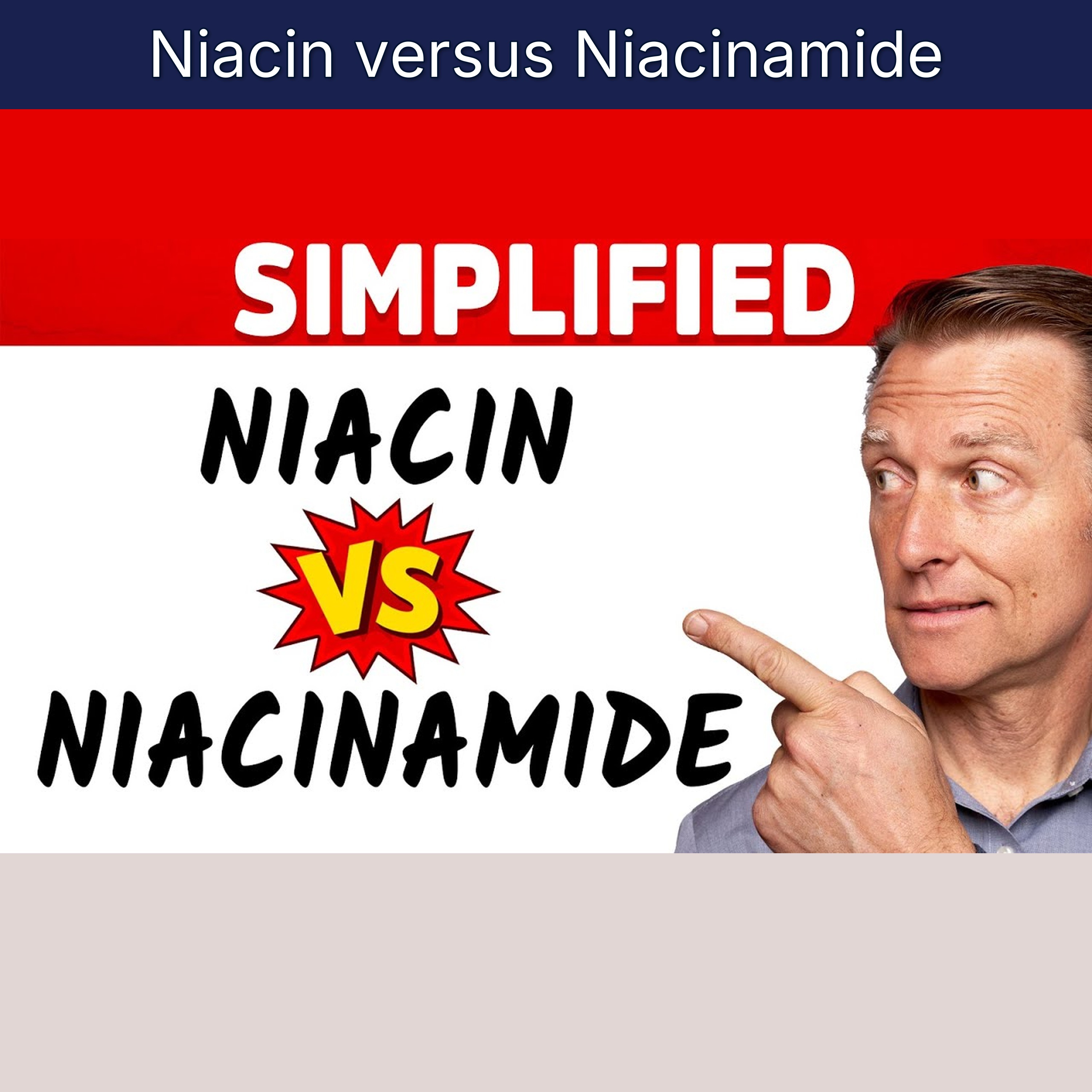 Niacin versus Niacinamide