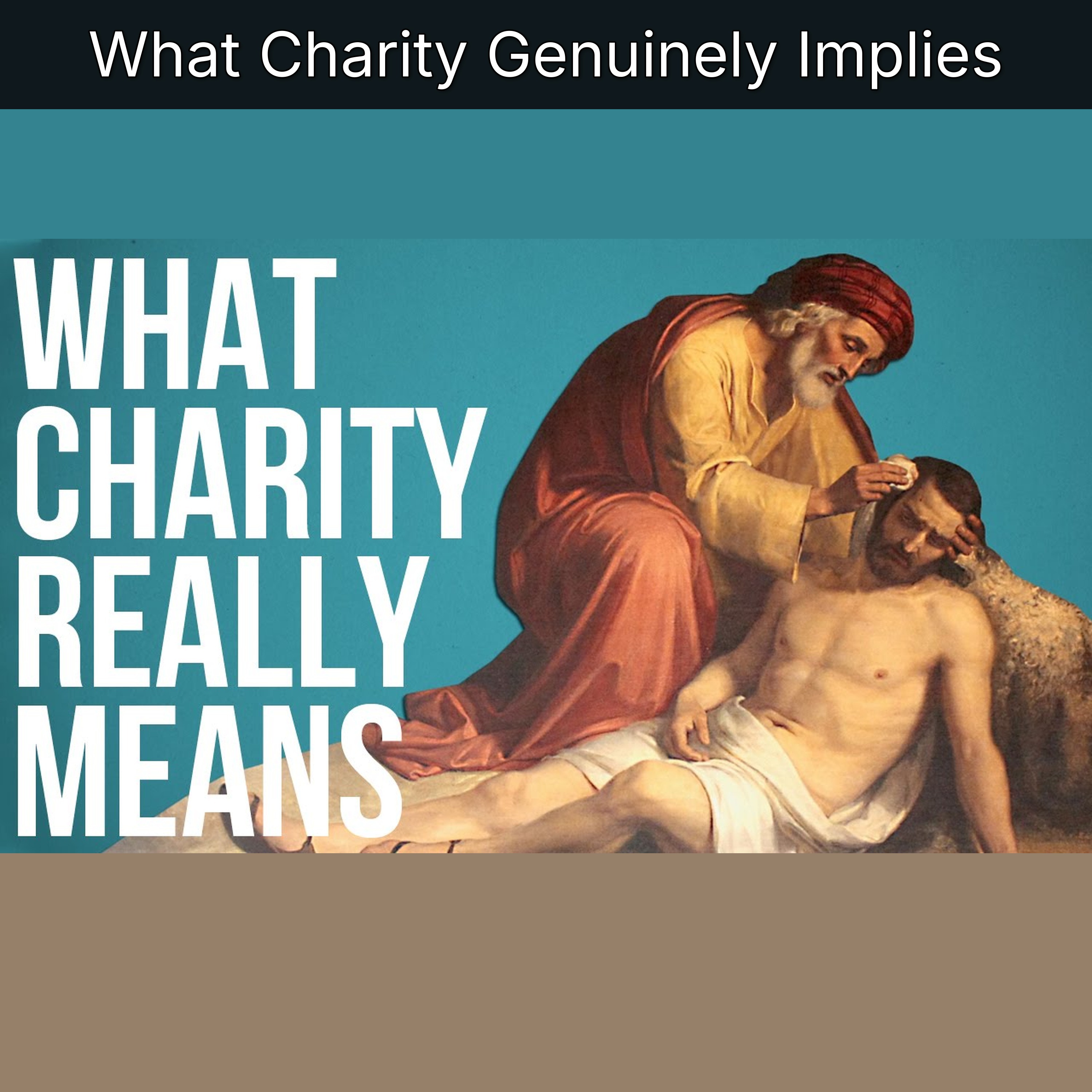 What Charity Genuinely Implies episode artwork