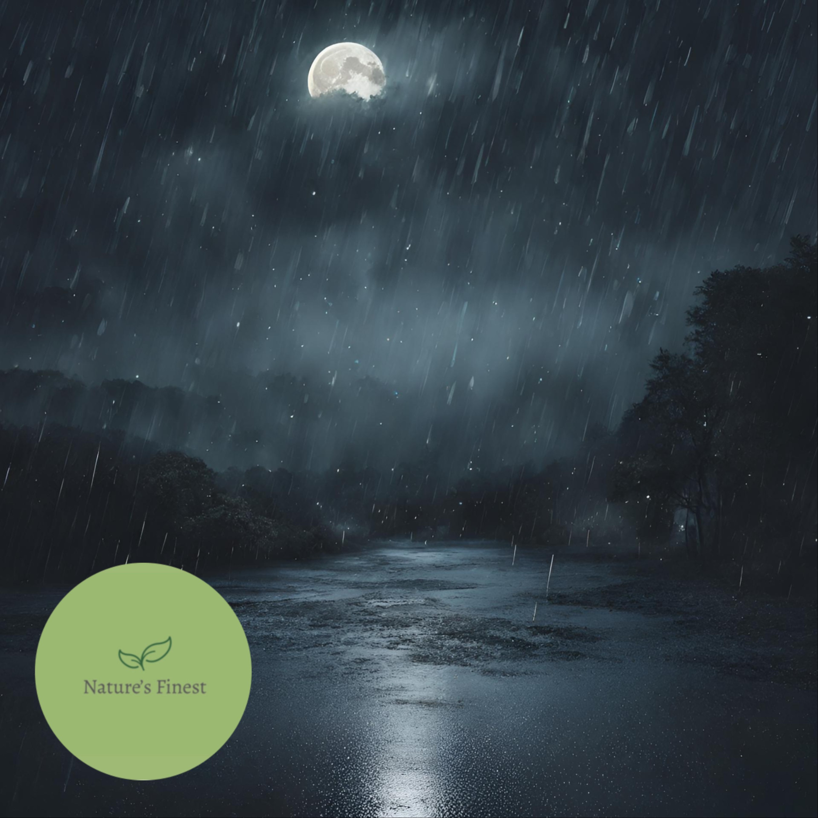 Night Rainfall for Sleep | Natural Sounds 12 Hours