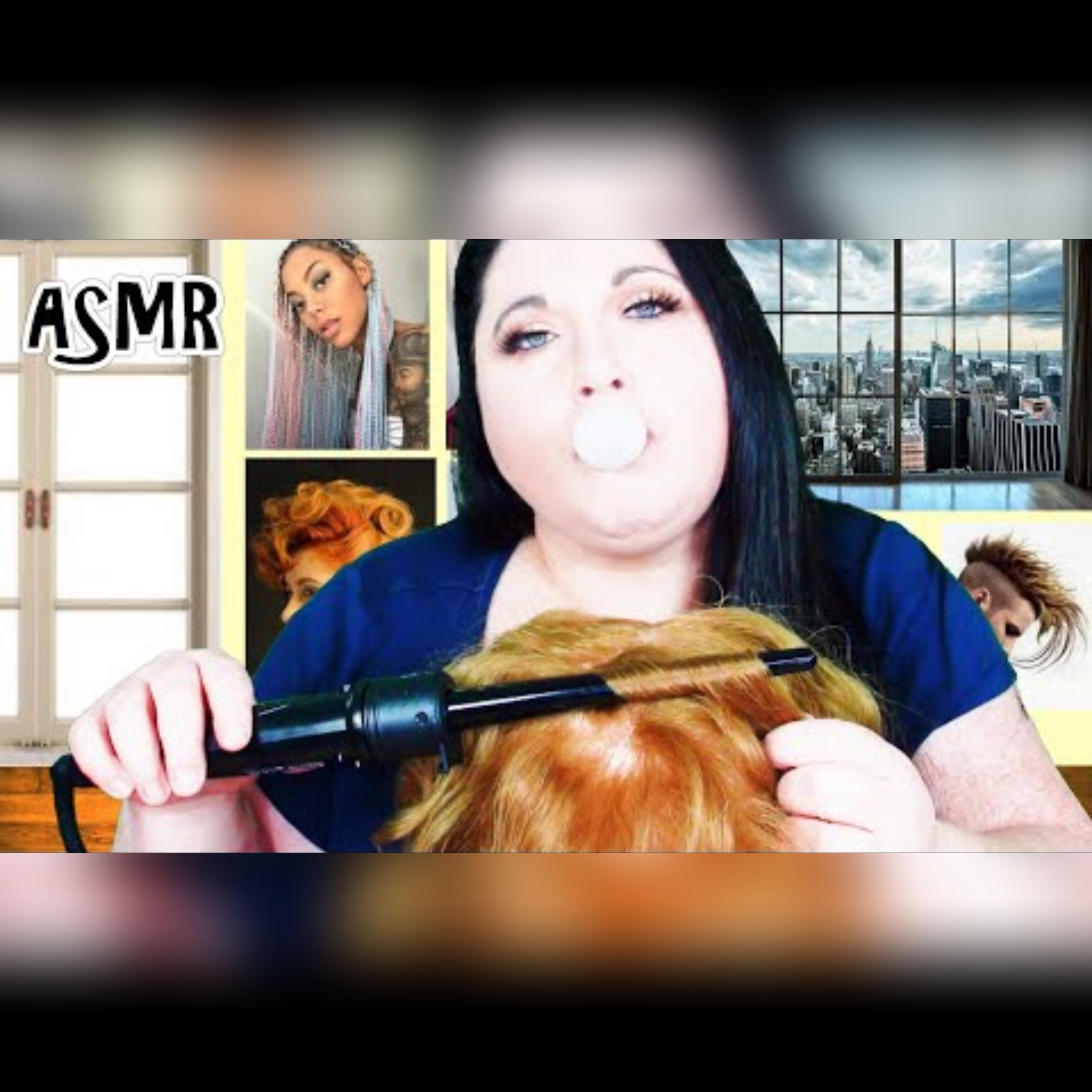 ASMR Gum Chewing Hair Salon Roleplay (Hair Curling, Real Hair, Hair Brushing, Hair Play, Styling) episode artwork