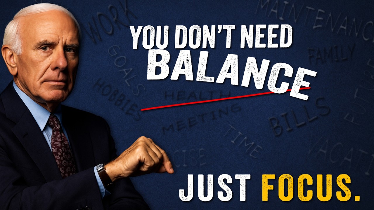 You Don't Need Balance. You Need Focus. | Jim Rohn Motivation