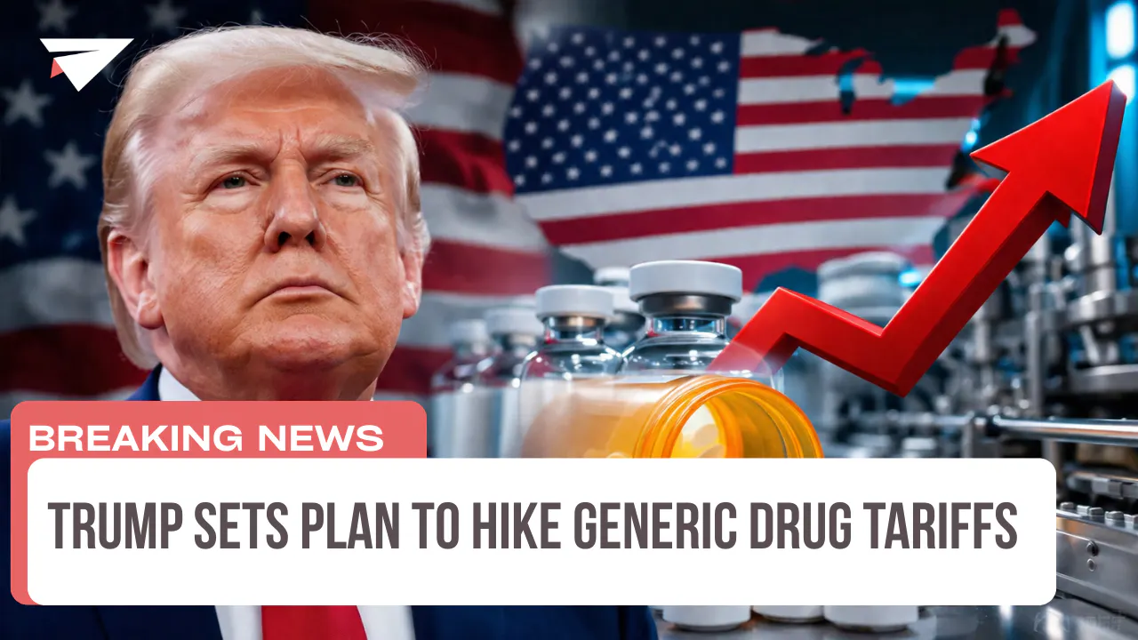 Trump Sets Plan to Hike Generic Drug Tariffs, Breaking News