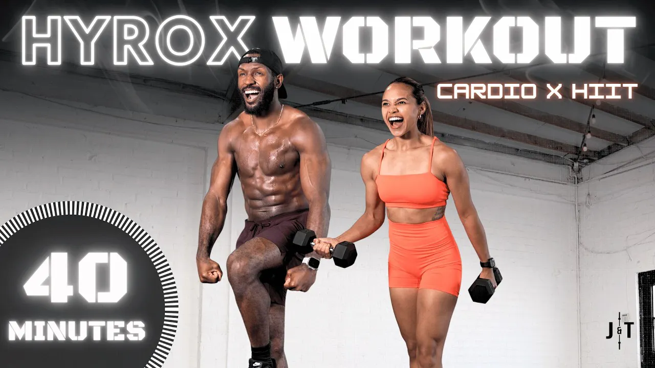 40 Minute Full Body Cardio X Dumbbell HIIT (ADVANCED Hyrox Style) episode artwork