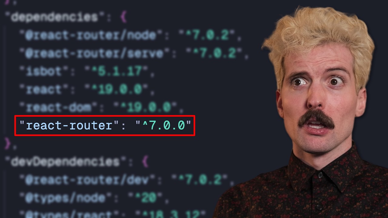 React Router V7 just dropped, here's why you should care | Theo - t3․gg